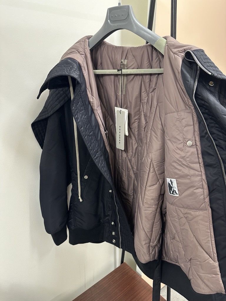 Rick Owens Drkshdw Hooded Long Bomber in Black Size US M / EU 48-50 / 2 - 4 Thumbnail