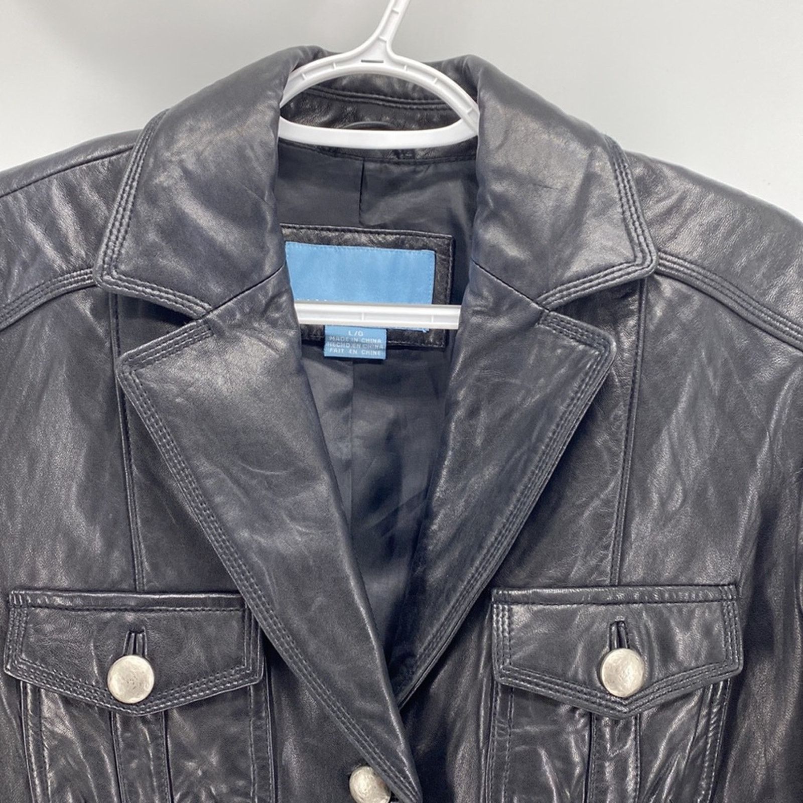 Nine West Nine West vintage Y2K 90s soft black leather jacket size l Size L / US 10 / IT 46 - 4 Thumbnail