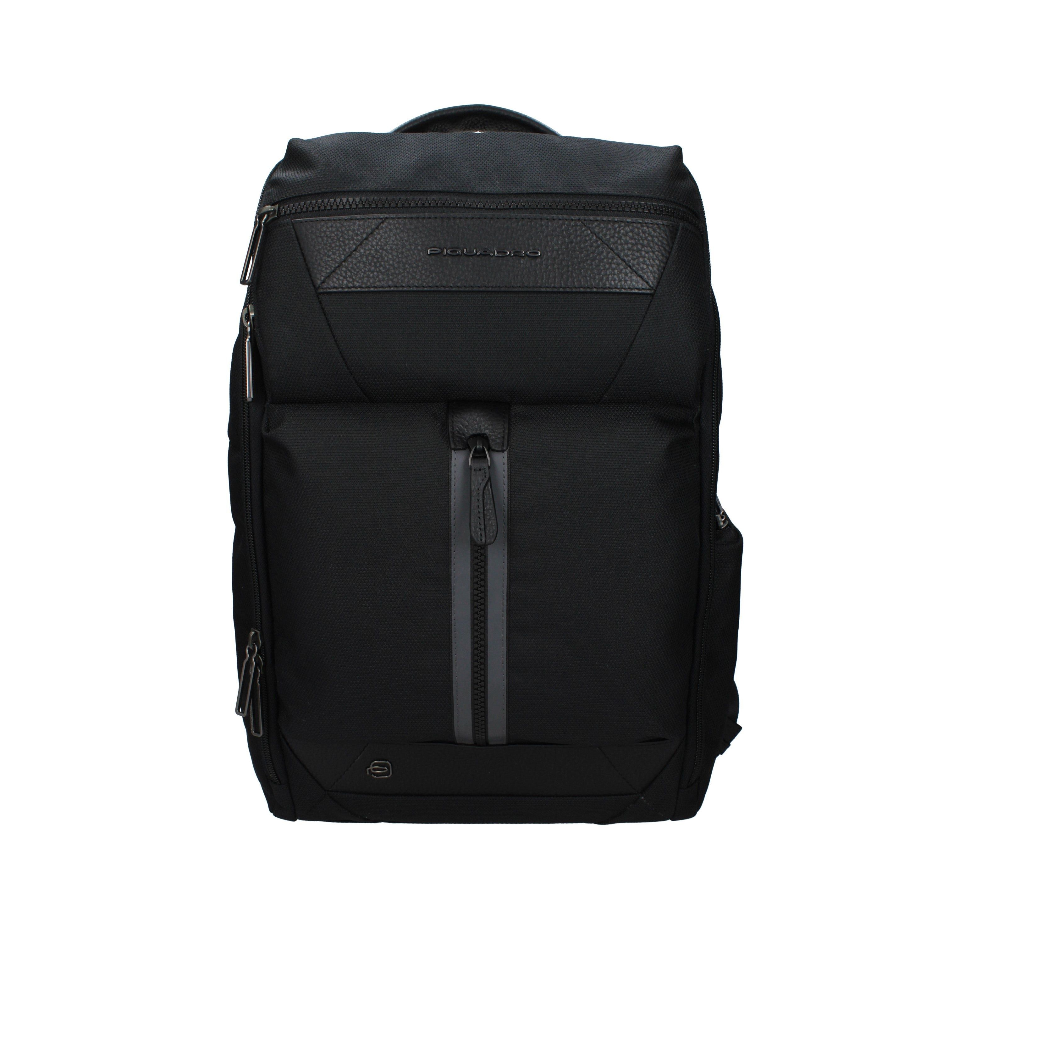 Piquadro Piquadro Backpacks and Bumbags Men Fabric Black Size ONE SIZE - 1 Thumbnail