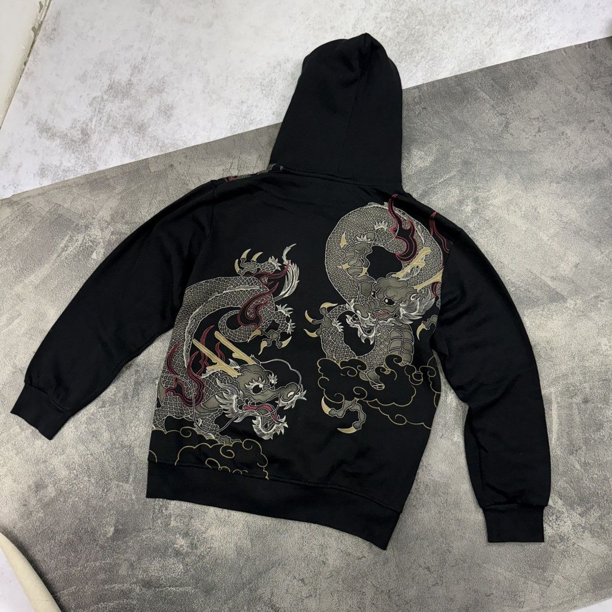 Japanese Brand Vintage japanese sukajan 3 dragon big print zip Size US XL / EU 56 / 4 - 3 Thumbnail