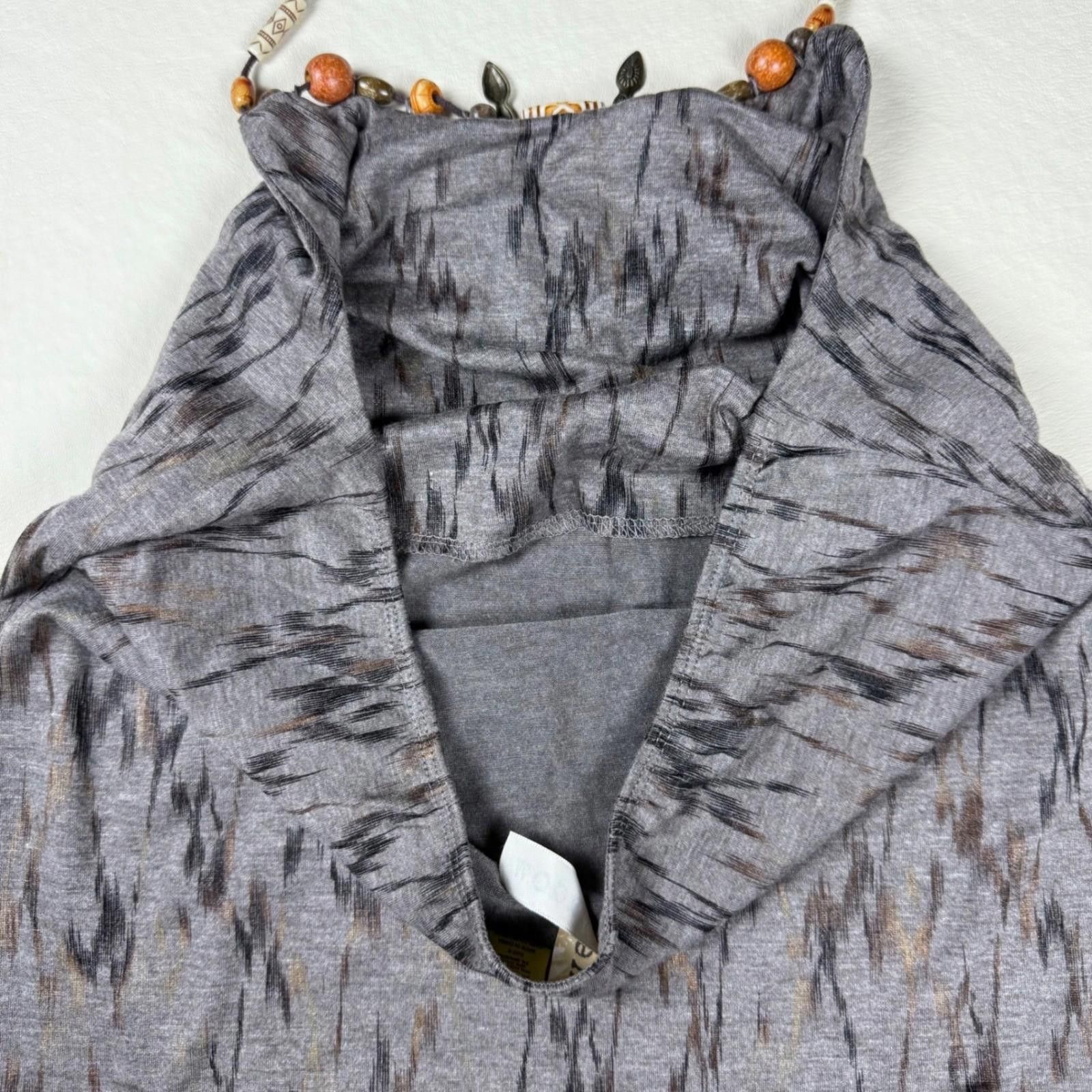 Other Eyeshadow Womens Beaded Halter Top Boho Sleeveless Size S Size S / US 4 / IT 40 - 7 Thumbnail