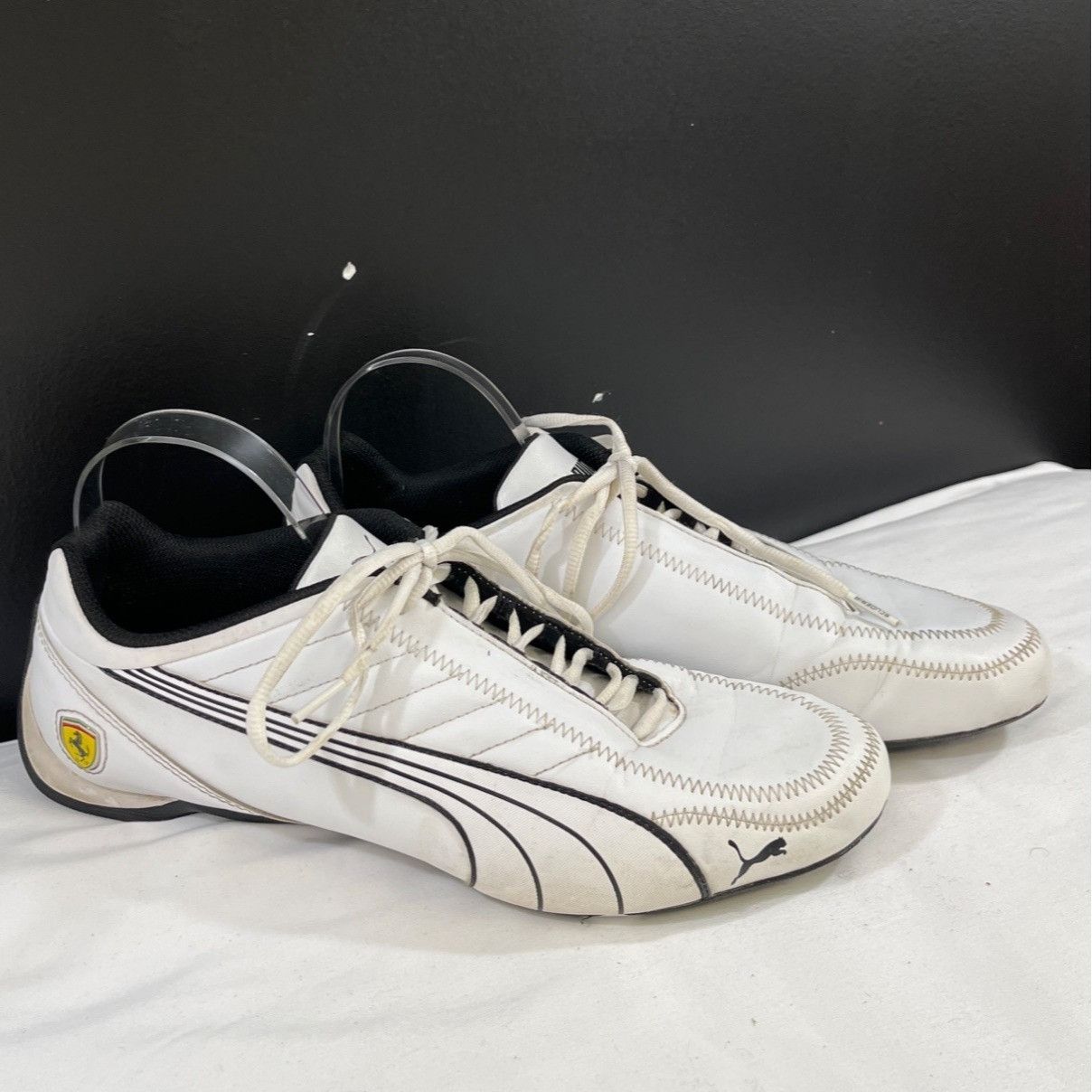 Puma Puma Ferrari Men's White/Blk Shoes/Sneakers Size 12 SKU 5608 Size US 12 / EU 45 - 1 Thumbnail