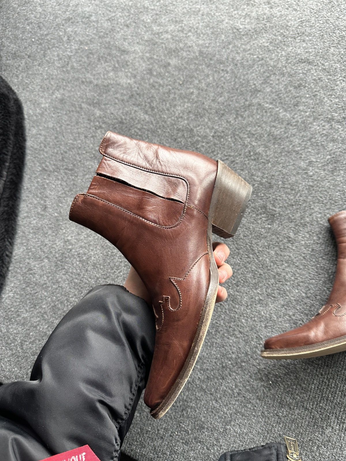 Other 🚨 WESTERN BROWN WOMEN Y2K BOOTS Y2K LEATHER SIZE 36 Size US 6 / IT 36 - 12 Thumbnail
