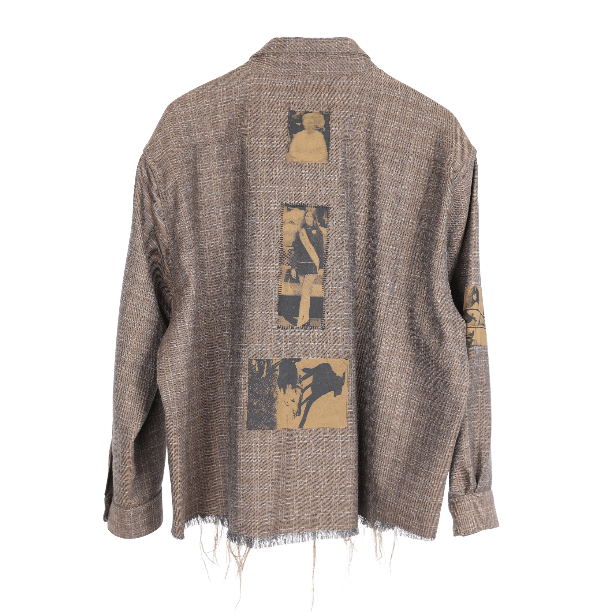 Enfants Riches Deprimes ERD BROWN ASSEMBLAGE FRAYED HEM FLANNEL Size US M / EU 48-50 / 2 - 2 Thumbnail