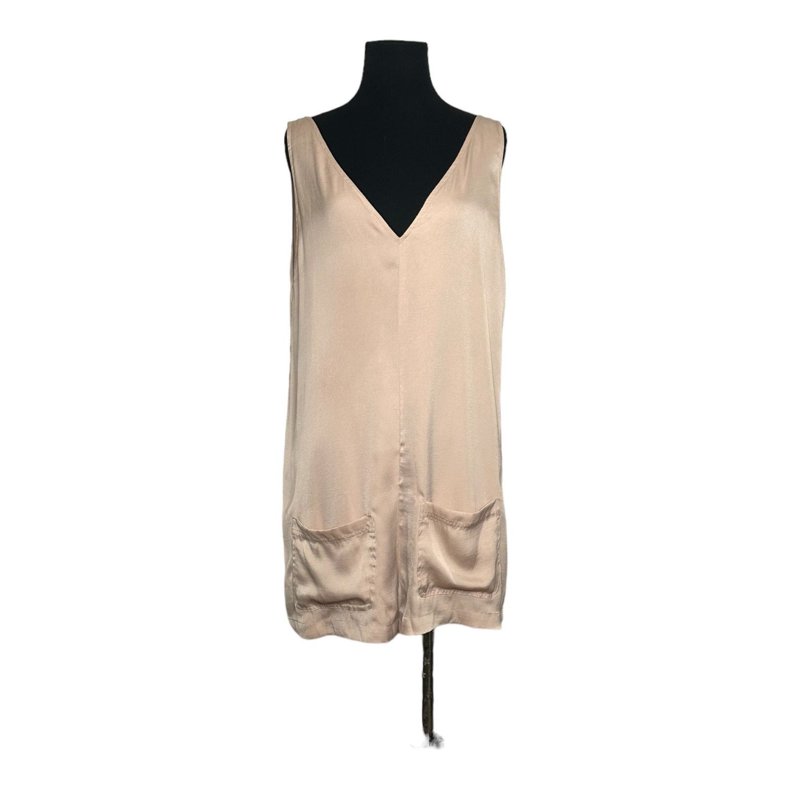 Guess Guess beige satin sleeveless romper size M Size 28" / US 6 / IT 42 - 12 Thumbnail