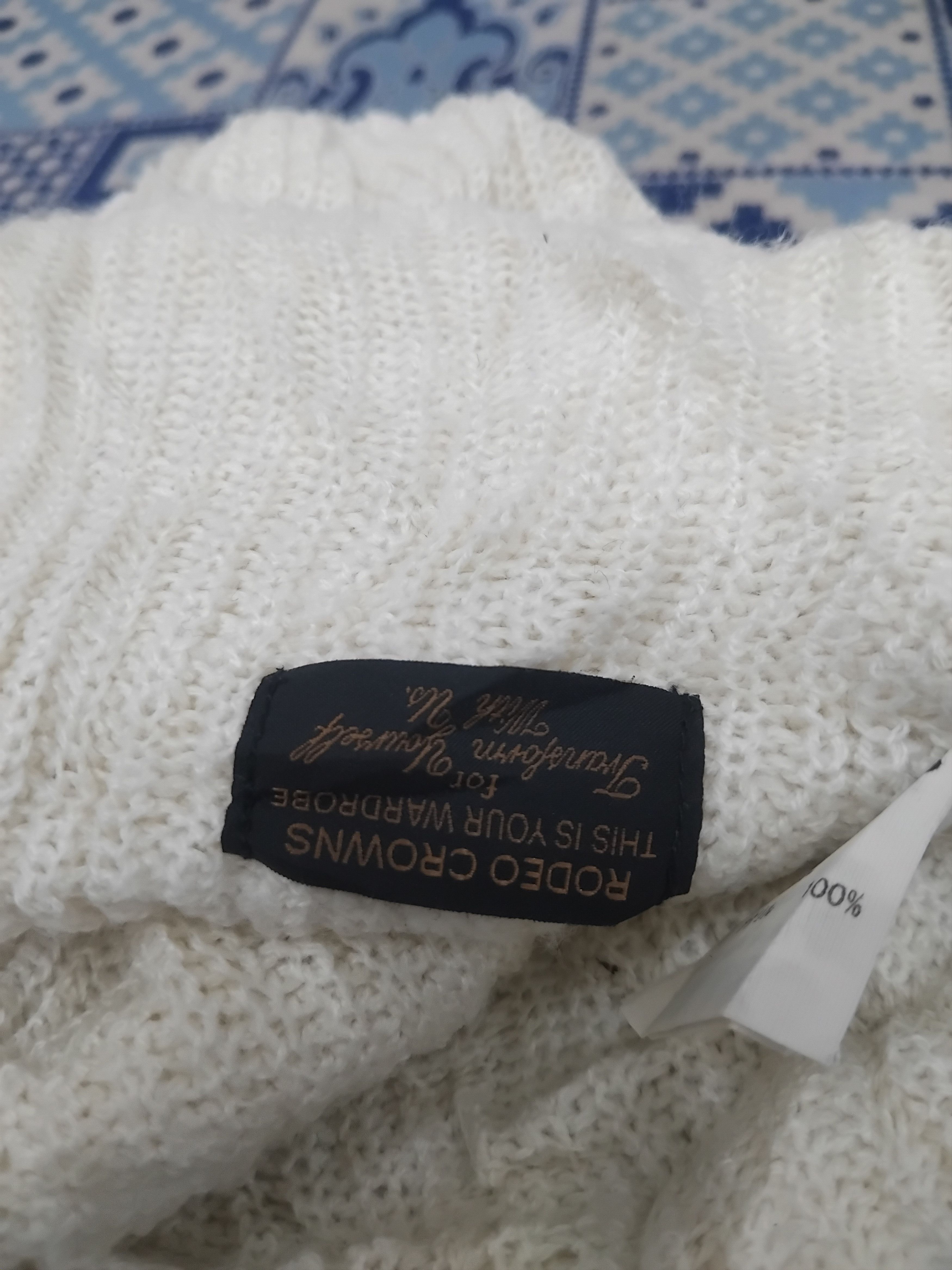 Japanese Brand Rodeo Crown cream beanie Hat Size ONE SIZE - 2 Thumbnail