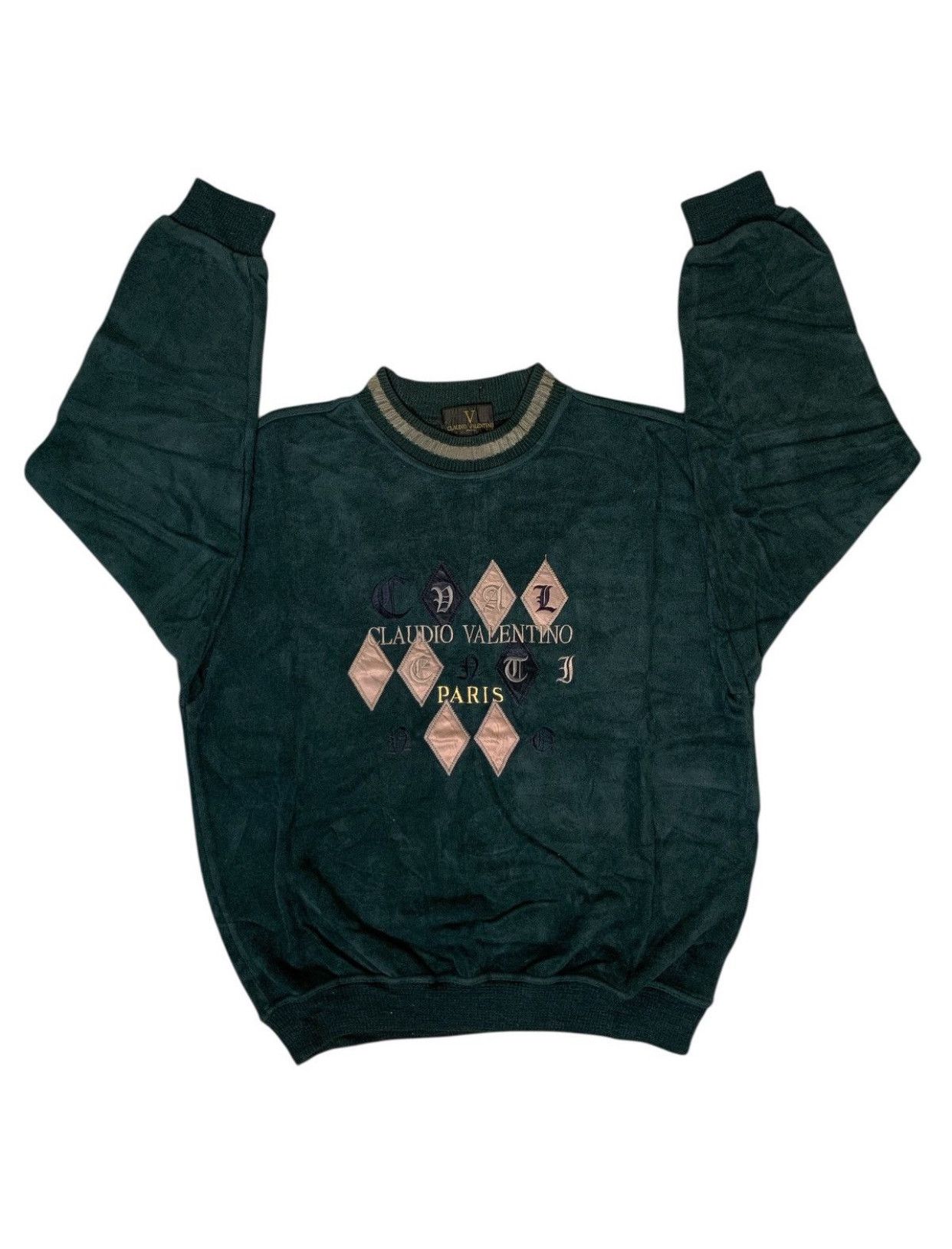 Valentino Rare Design Vintage Claudio Paris Sweatshirts Size L / US 10 / IT 46 - 4 Thumbnail