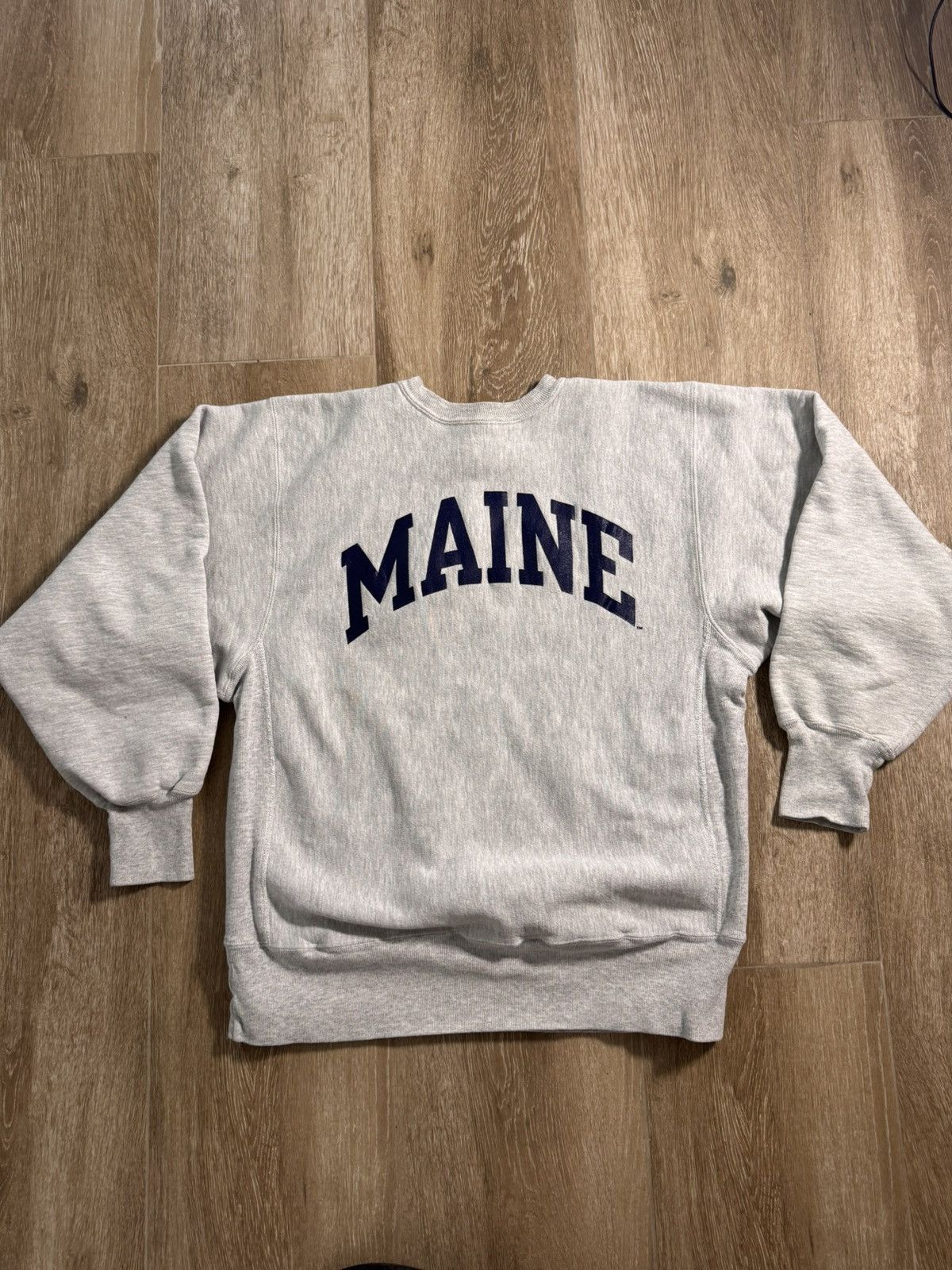 Champion VTG 1990’s Champion Maine Reverseweave Sweatshirt Size US L / EU 52-54 / 3 - 1 Thumbnail