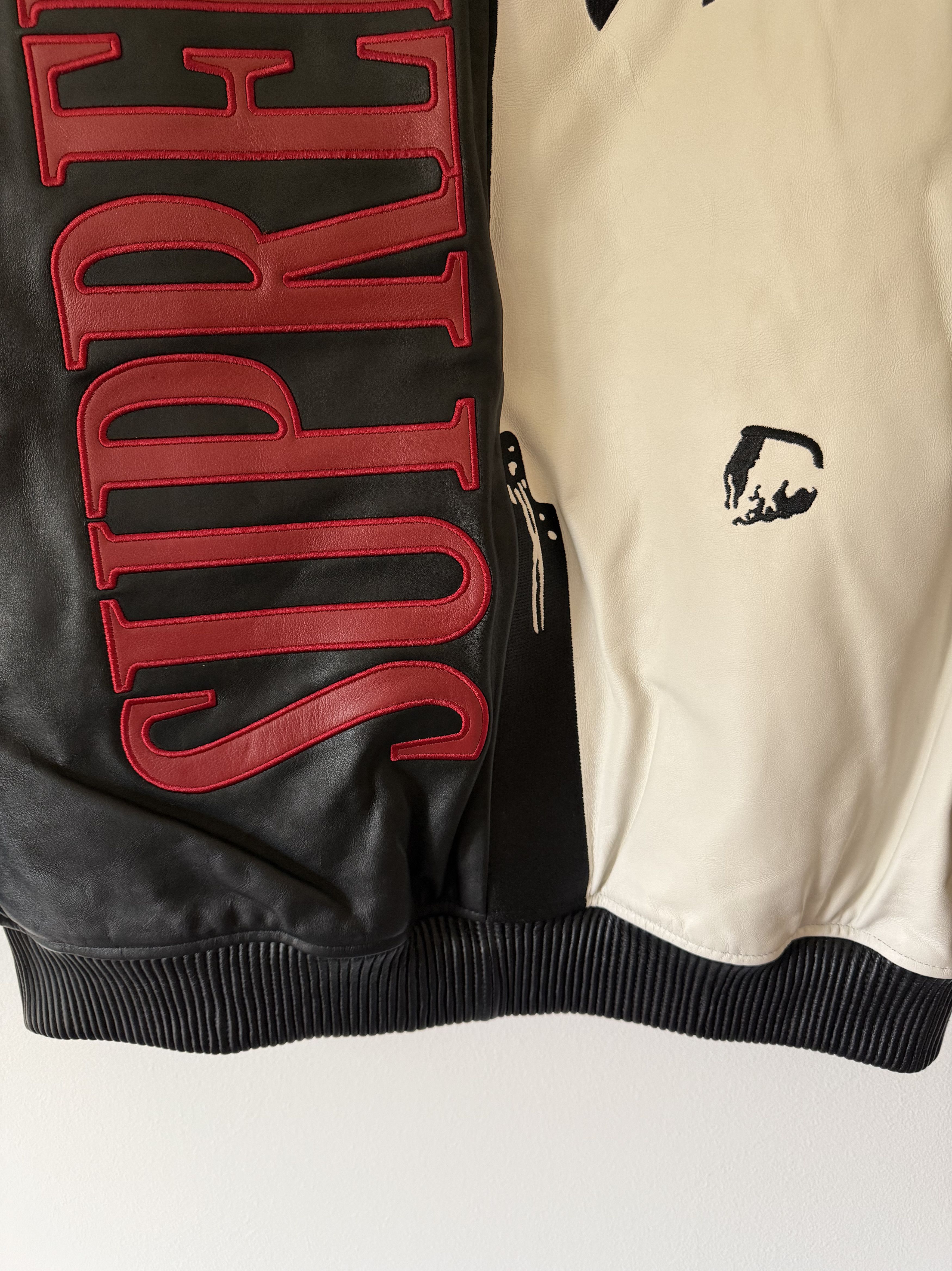 Supreme Supreme Scarface Embroidered Leather Jacket in Black Size US XL / EU 56 / 4 - 9 Thumbnail