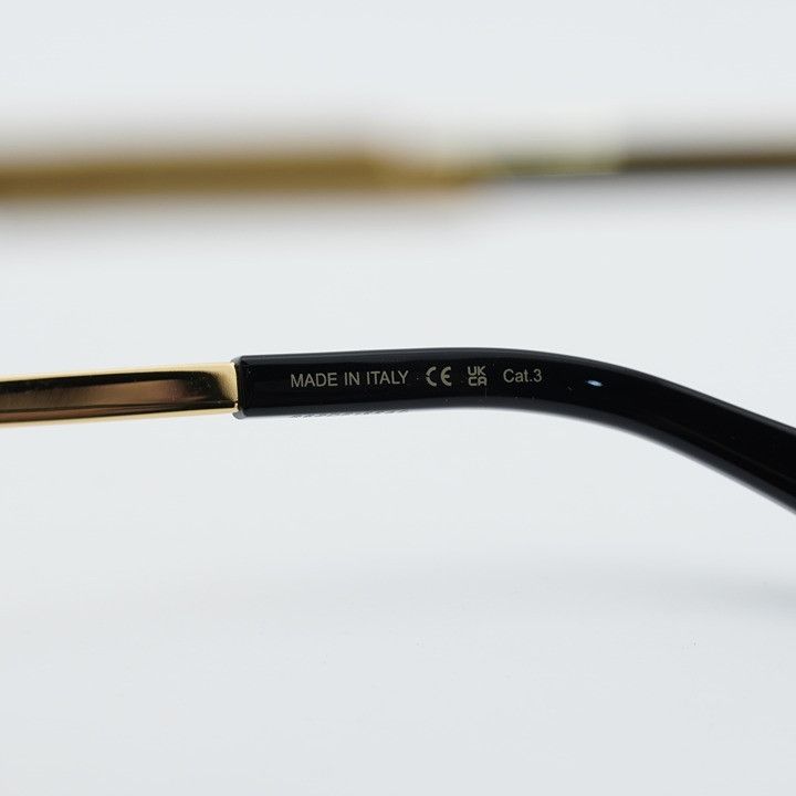 Bottega Veneta Bottega Veneta BV1470S 001 Sunglasses Gold Oval Frame, Grey Size ONE SIZE - 9 Thumbnail