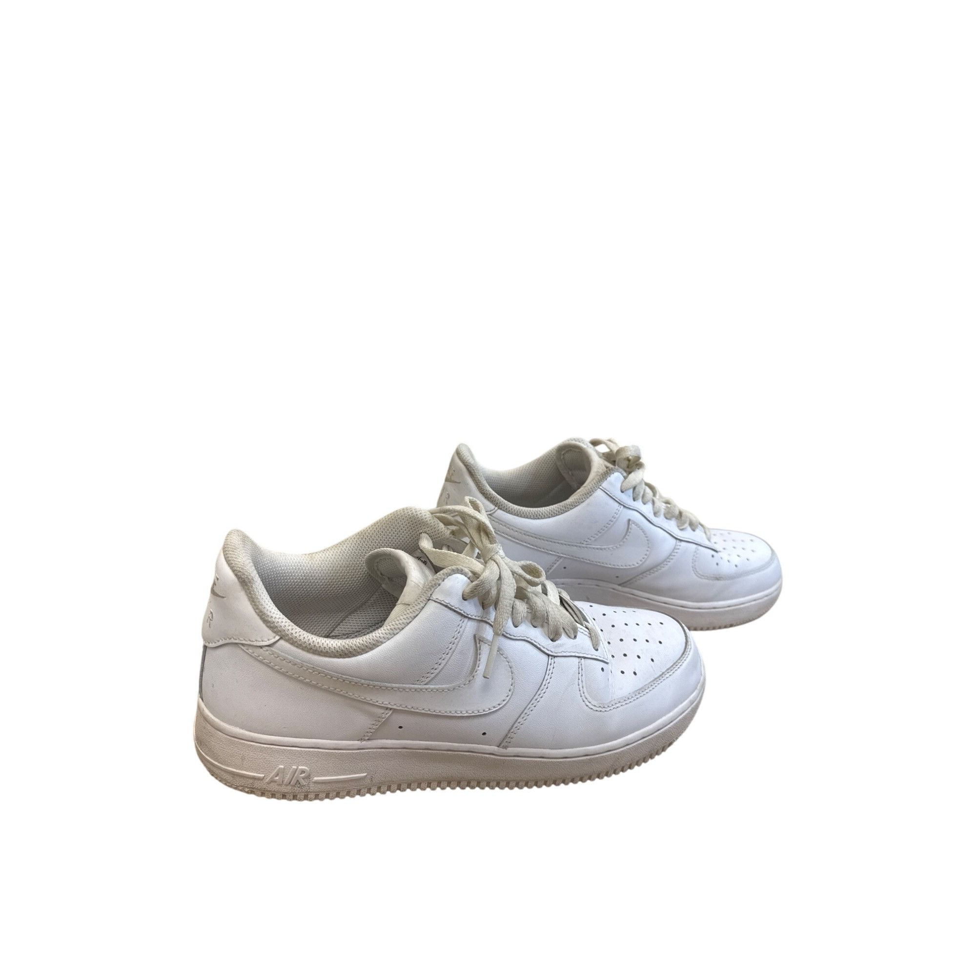 Nike Nike Air Force 1 Mens white leather Low-Top Sneakers shoes S Size US 9 / EU 42 - 3 Thumbnail
