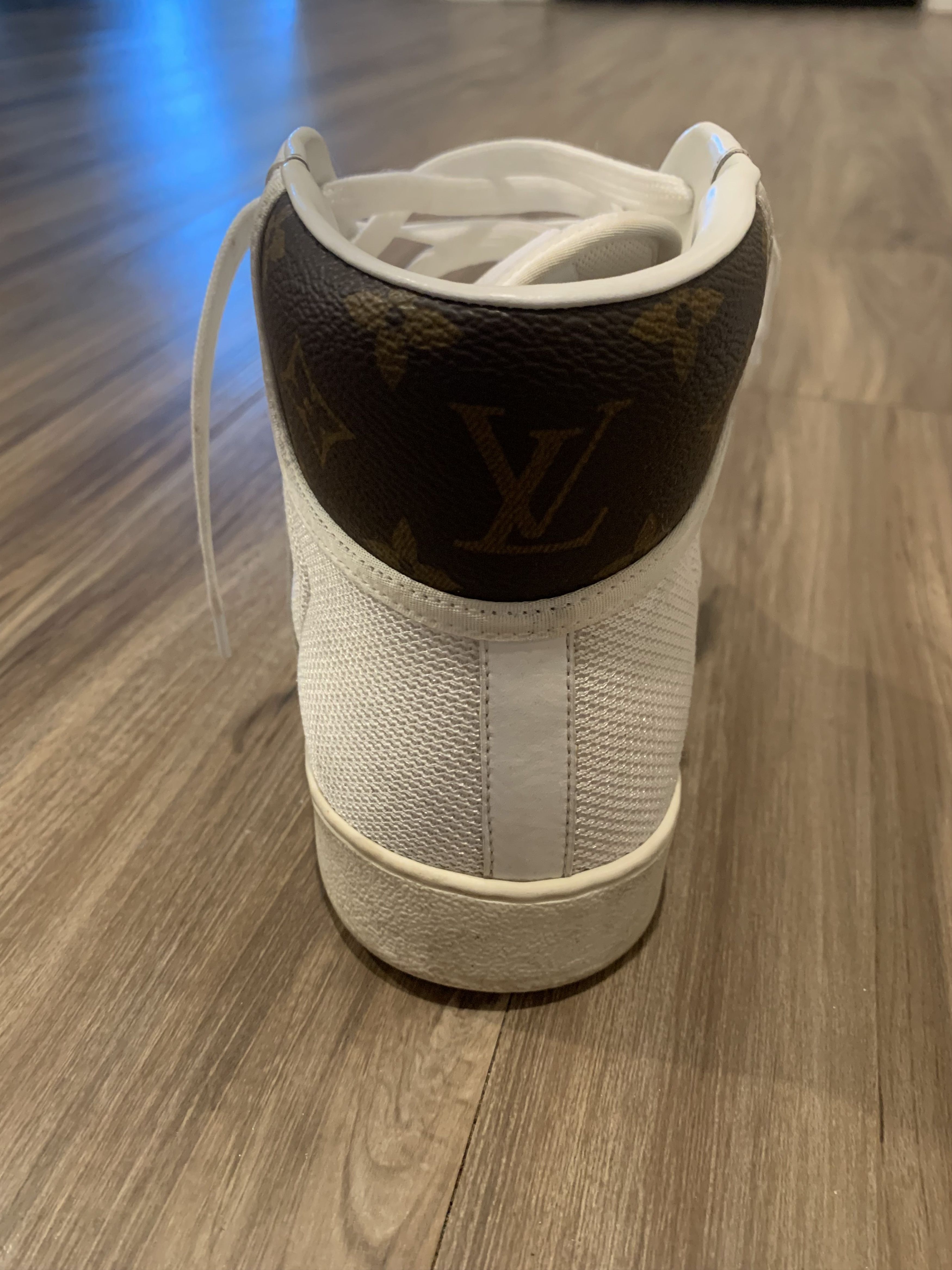 Louis Vuitton LOUIS VUITTON High Top Sneakers Rivoli Mesh Zip Monogram Size US 7.5 / EU 40-41 - 9 Thumbnail