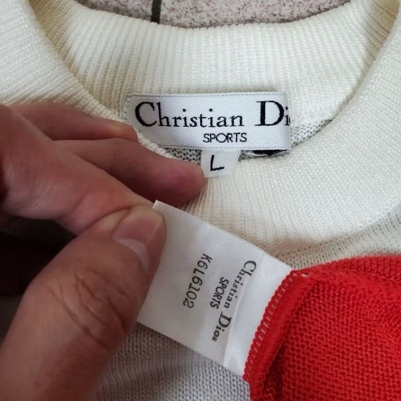 Christian Dior Monsieur × Dior Christian Dior Sports Big Logo Embordier Knitwear Size US L / EU 52-54 / 3 - 4 Thumbnail