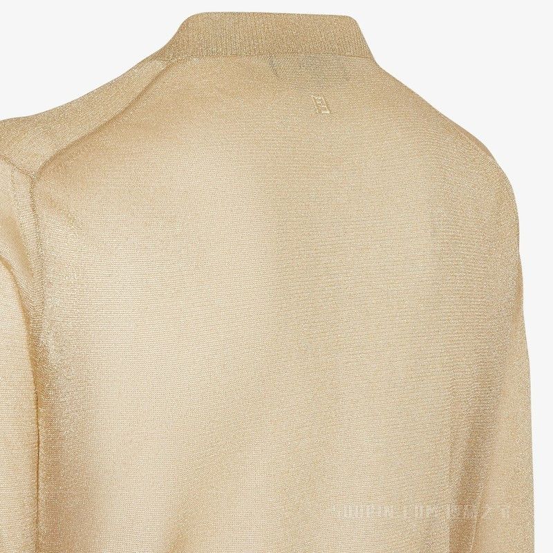 Fendi o1s1wg111125 Cardigan in Golden Size US M / EU 48-50 / 2 - 3 Thumbnail