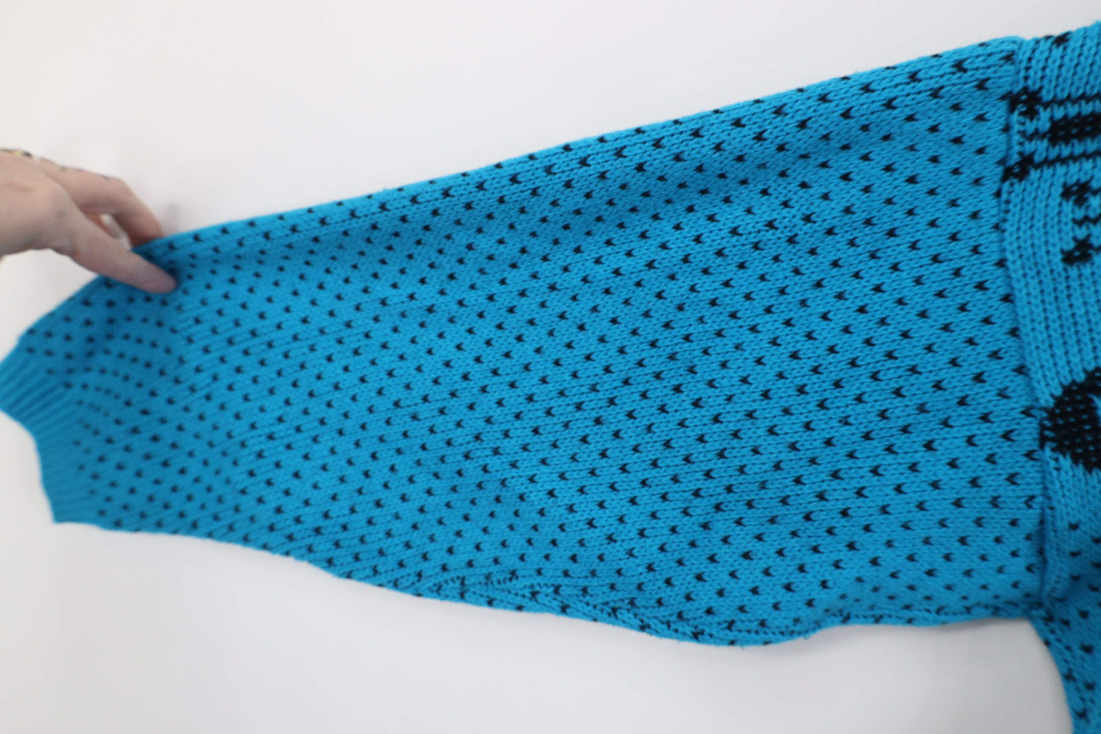 Vintage Vintage 80s 90s Streetwear Fair Isle Knit Sweater Blue Size XL / US 12-14 / IT 48-50 - 6 Thumbnail