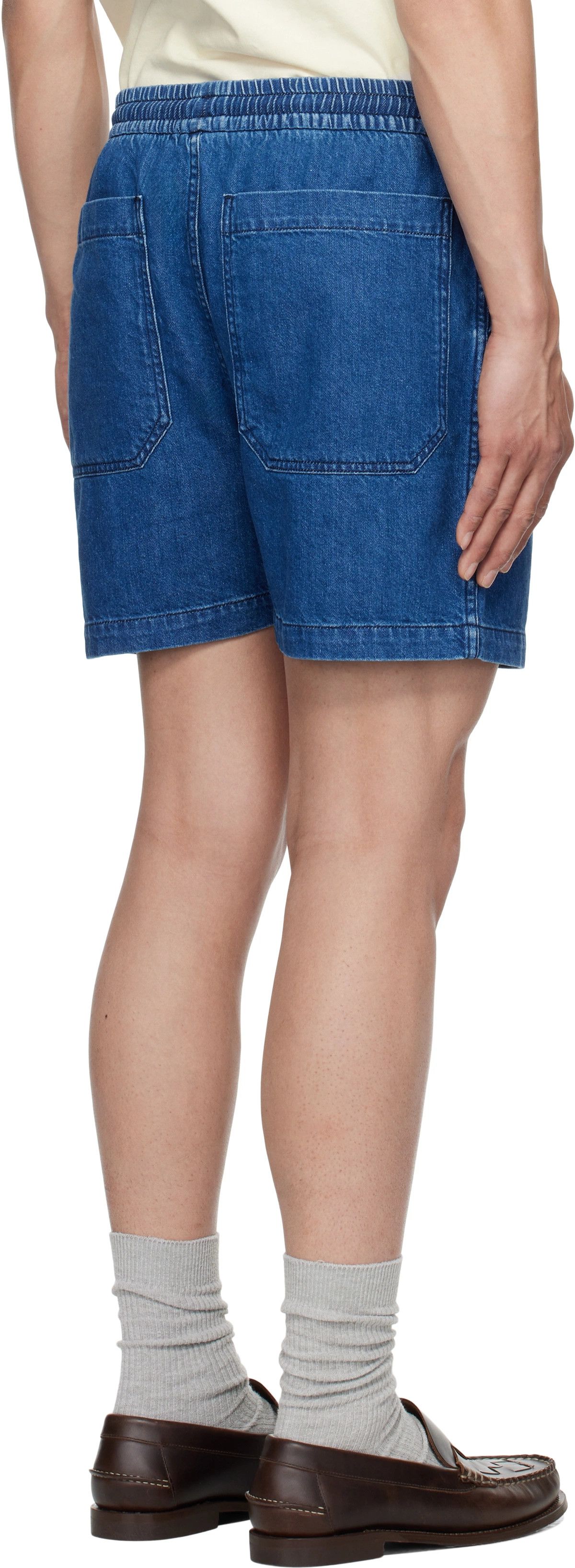 Drake's Stonewashed denim shorts Size US 32 / EU 48 - 2 Thumbnail