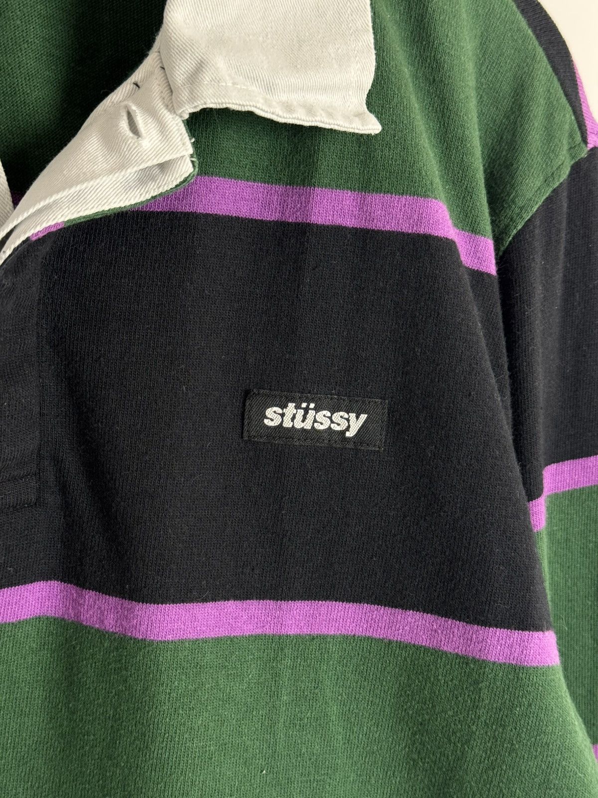 Stussy Stussy Striped Rugby LS Shirt Size US S / EU 44-46 / 1 - 4 Thumbnail