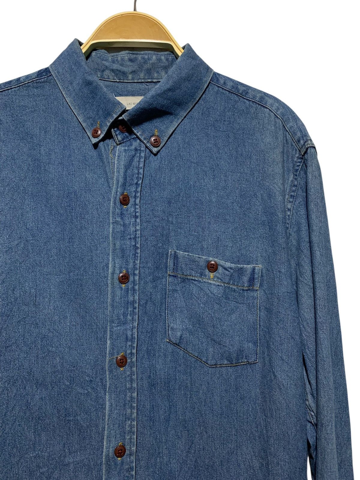Lad Musician Vintage Lad Musician button down denim shirt Size US S / EU 44-46 / 1 - 3 Thumbnail