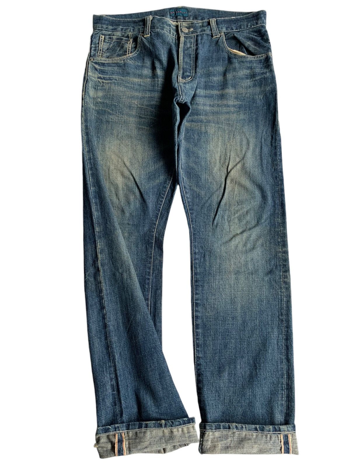 Kapital Rage Blue Japanese Button fly Selvedge Distressed Denim Size US 36 / EU 52 - 5 Thumbnail