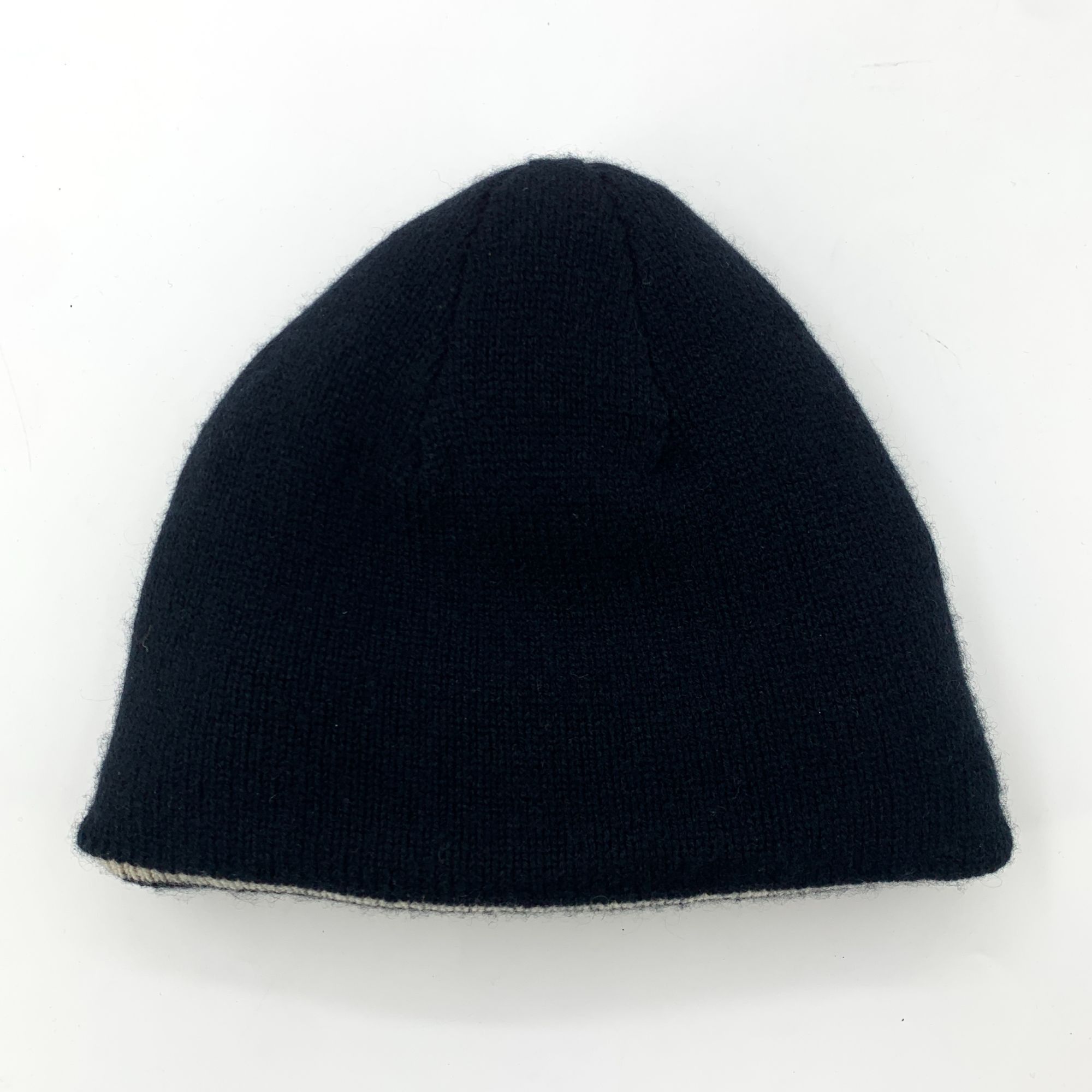 Burberry Burberry Black & Cream Reversible Knit Beanie Hat 100% Cashm Size ONE SIZE - 3 Thumbnail