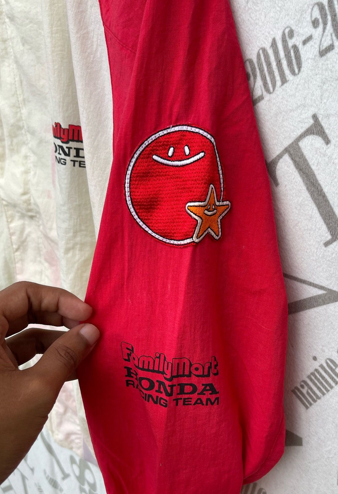 Honda 🔥Vintage 1990's FamilyMart x Honda Racing Team Bomber Jacket Size US L / EU 52-54 / 3 - 11 Thumbnail