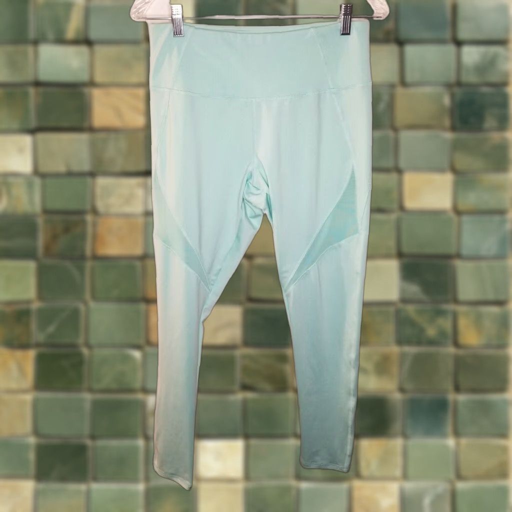 Forever 21 FOREVER 21 Leggings Full Length Activewear Teal Size L Womens Compression Size 36" / US 14 / IT 50 - 1 Thumbnail
