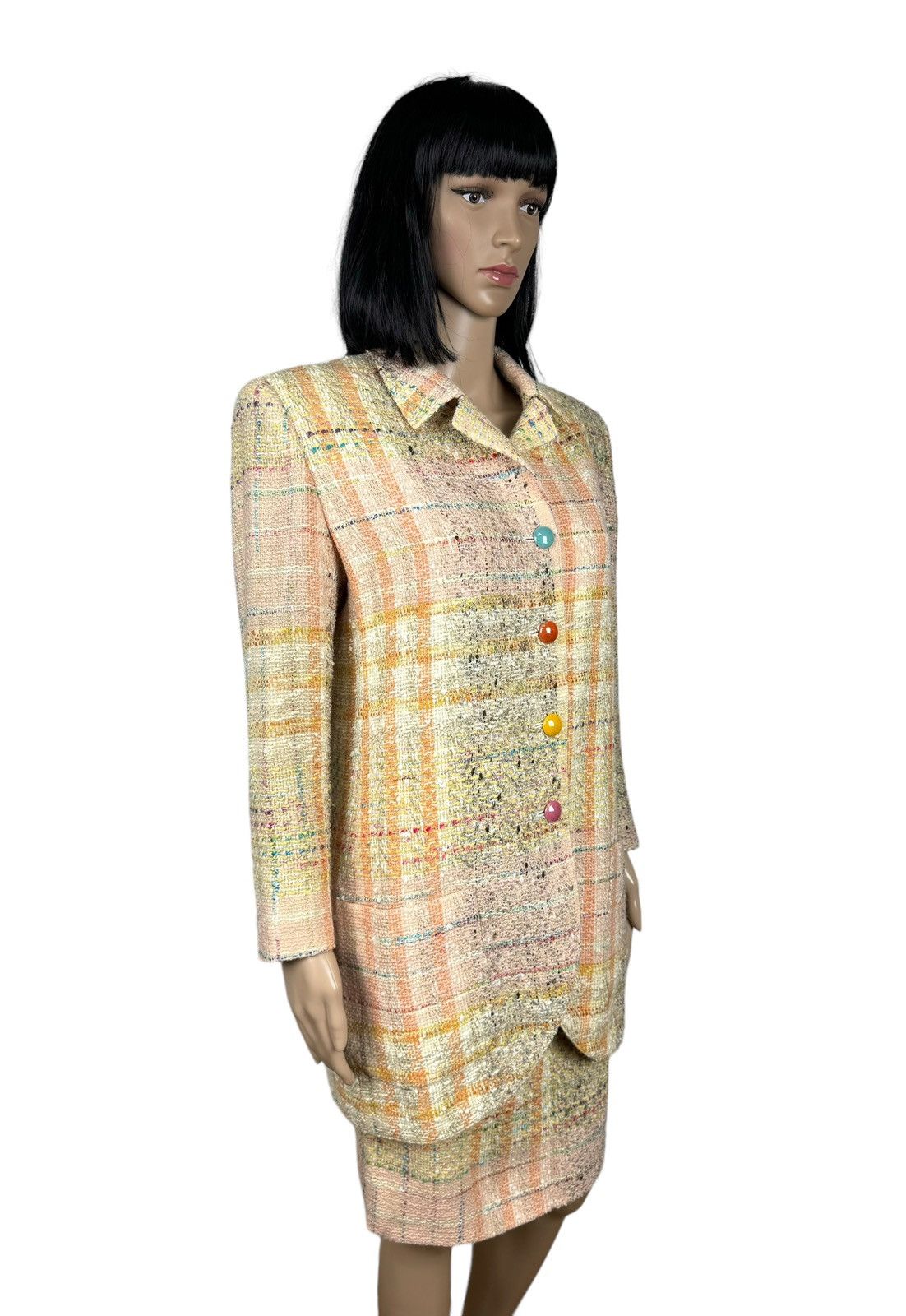 Emanuel Ungaro × Vintage Emanuel Ungaro Parallele Vintage Skirt Suit Tweed size 14 Size 32" / US 10 / IT 46 - 3 Thumbnail