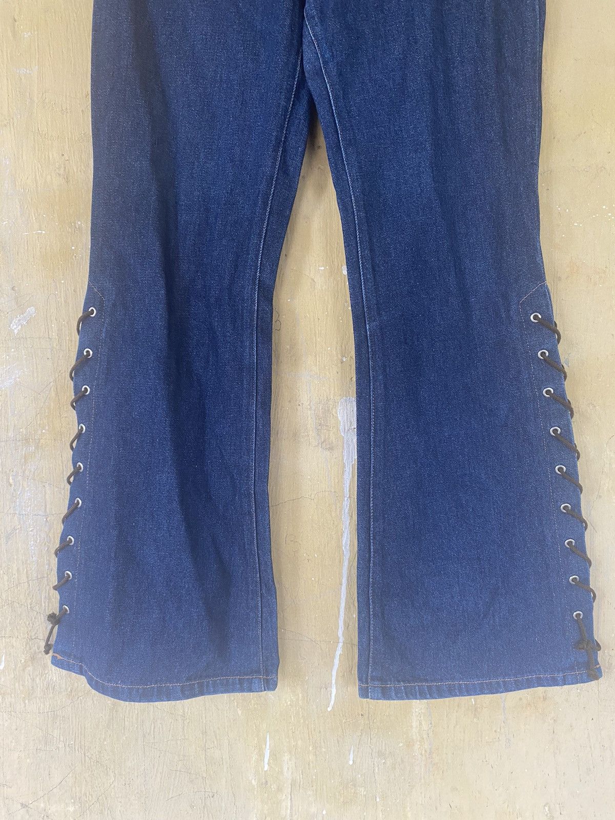 If Six Was Nine × Japanese Brand F.M.N Bush Pant Denim Jeans Bootcut Flare Size 26" / US 2 / IT 38 - 4 Thumbnail