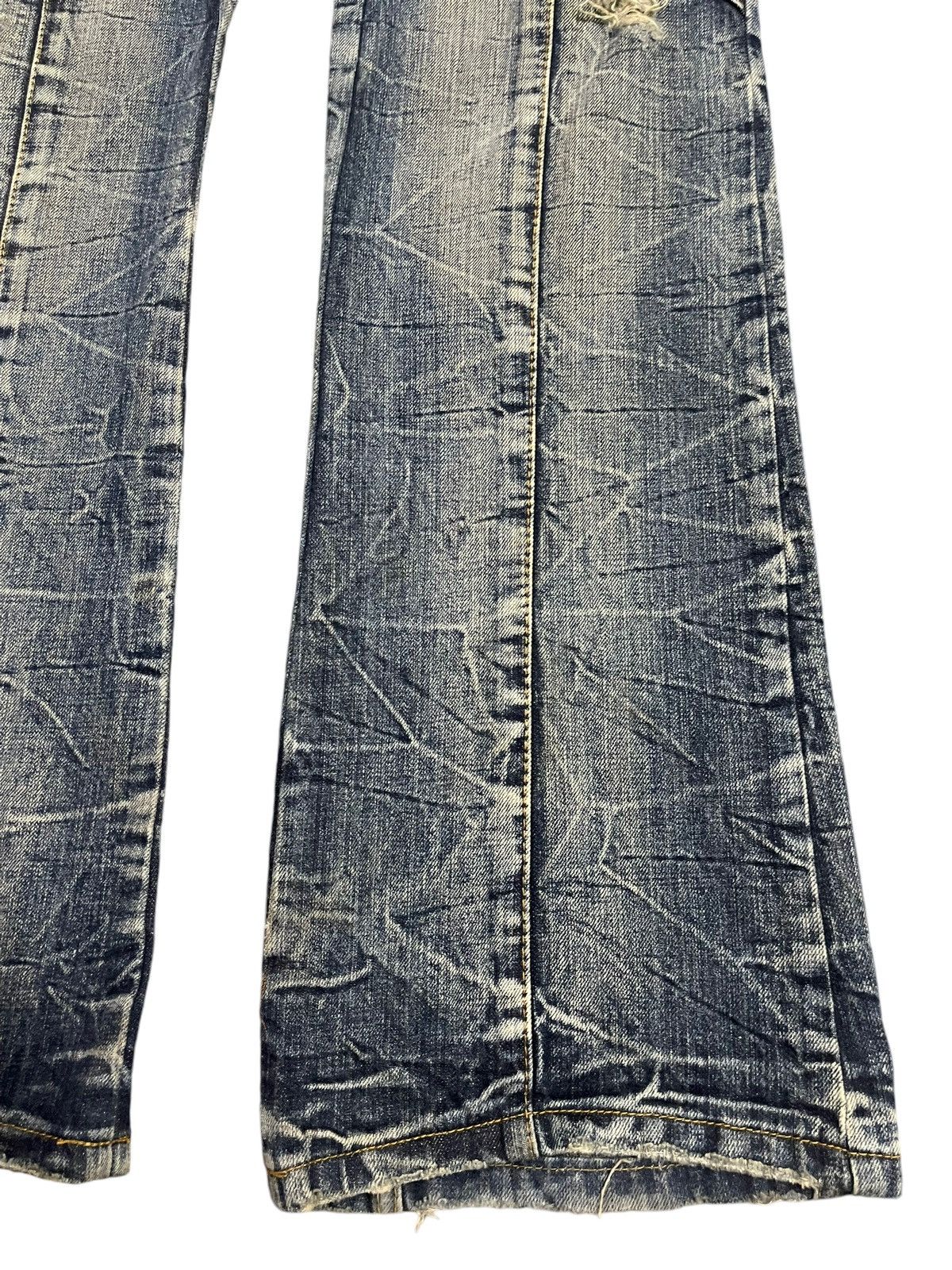 semanticdesign Vintage Japanese Semantic Design Distressed Wide Legs Jeans Size US 34 / EU 50 - 8 Thumbnail