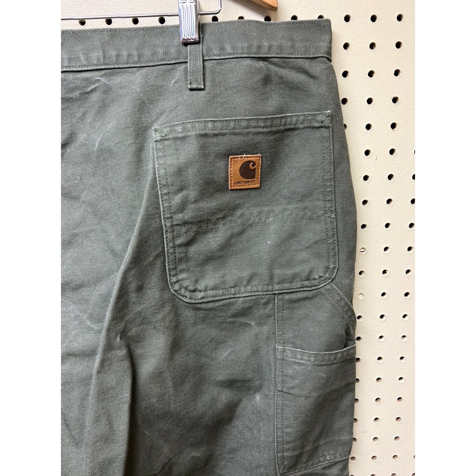 Carhartt Carhartt Jeans Men 44x30 B11 MOS Moss Green Canvas Dungaree Carpenter Utility Pants Mens Clothing休 Size US 44 / EU 60 - 3 Thumbnail