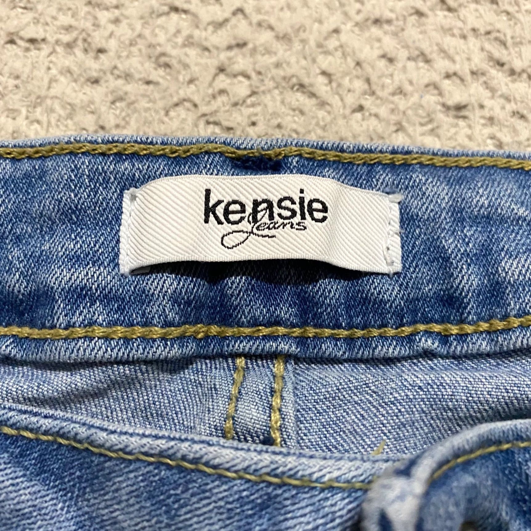 Vintage Kensie Jeans Jeans Blue Denim Medium Wash Mid Rise Skinny Cropped Womens 8 Size 30" / US 8 / IT 44 - 3 Thumbnail