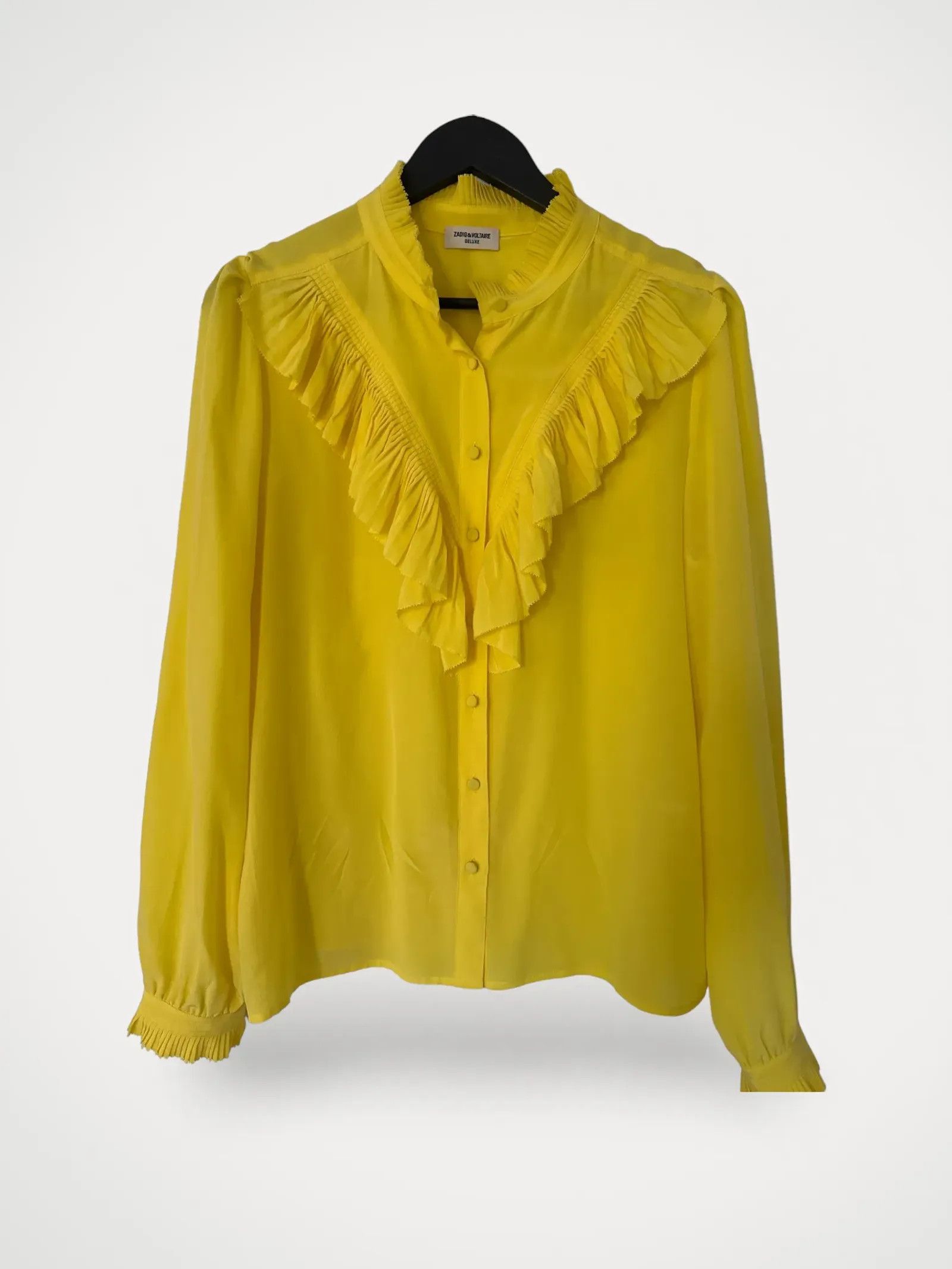 image of Zadig Voltaire Zadig & Voltaire Blouse in Yellow, Women's (Size Large)
