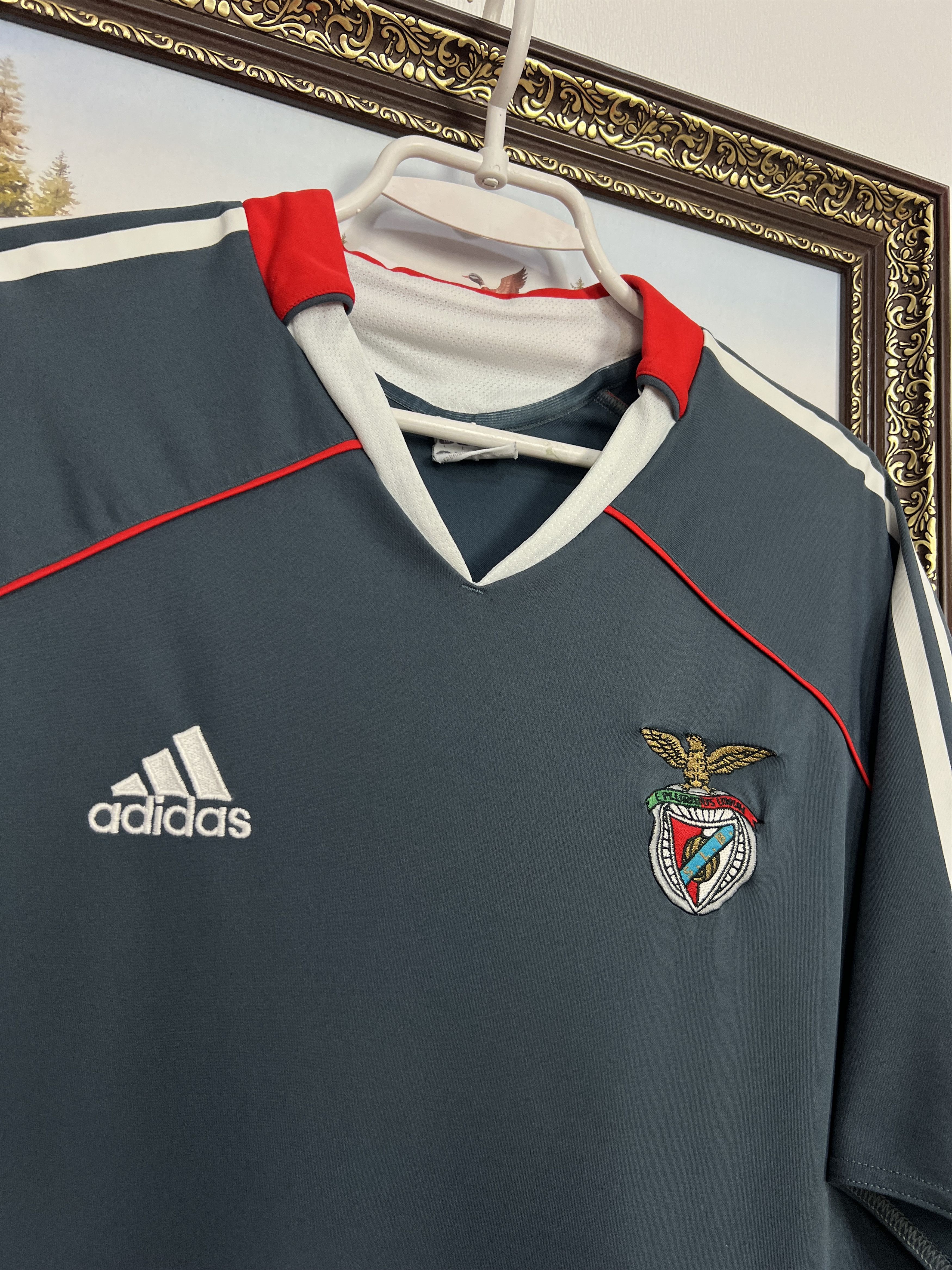 Adidas Benfica Away football shirt 2006 Soccer Jersey Trikot Rare Size US L / EU 52-54 / 3 - 3 Thumbnail