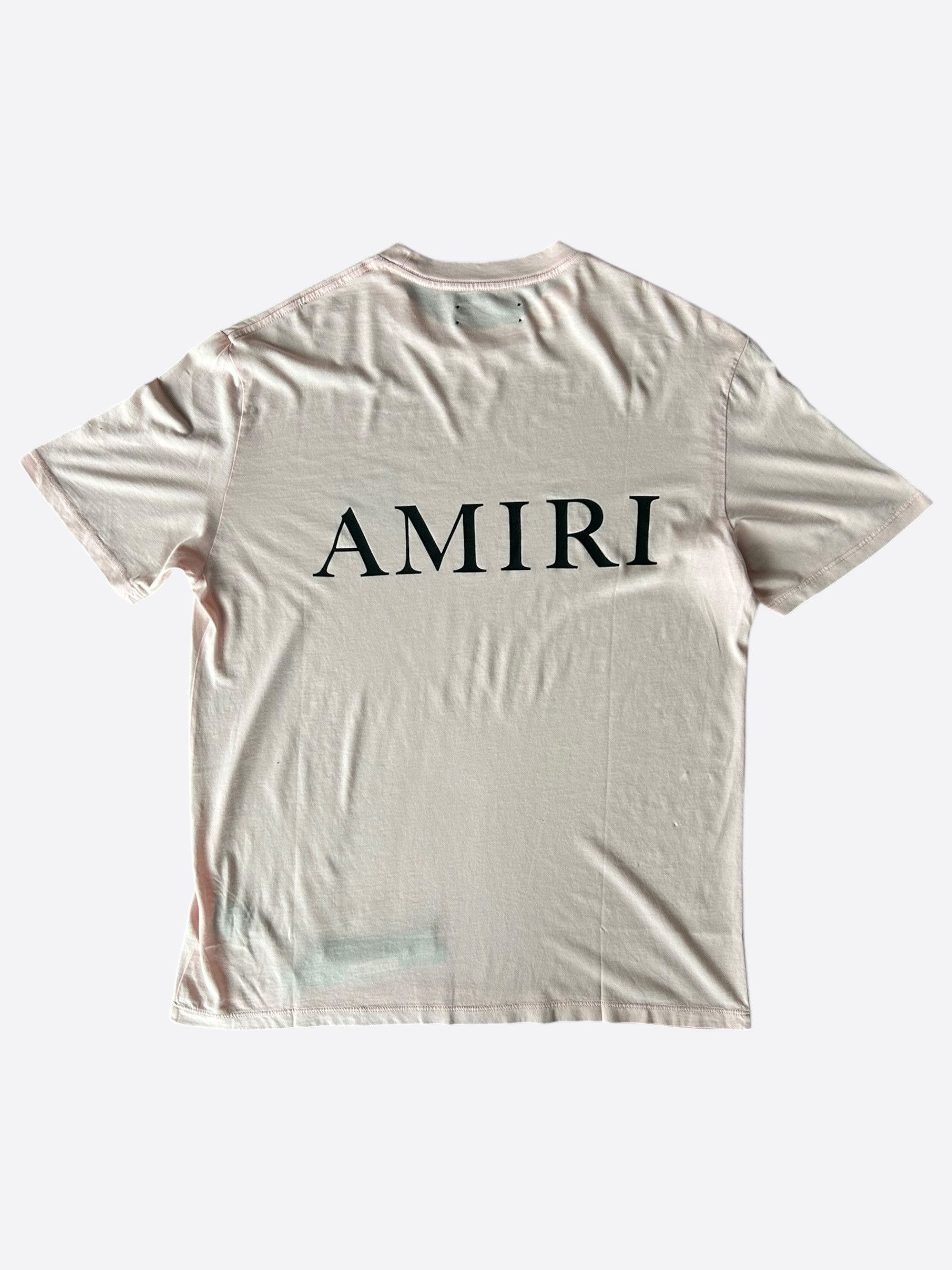 Amiri Amiri Pink & White MA Core Logo T-Shirt Size US XXL / EU 58 / 5 - 2 Thumbnail