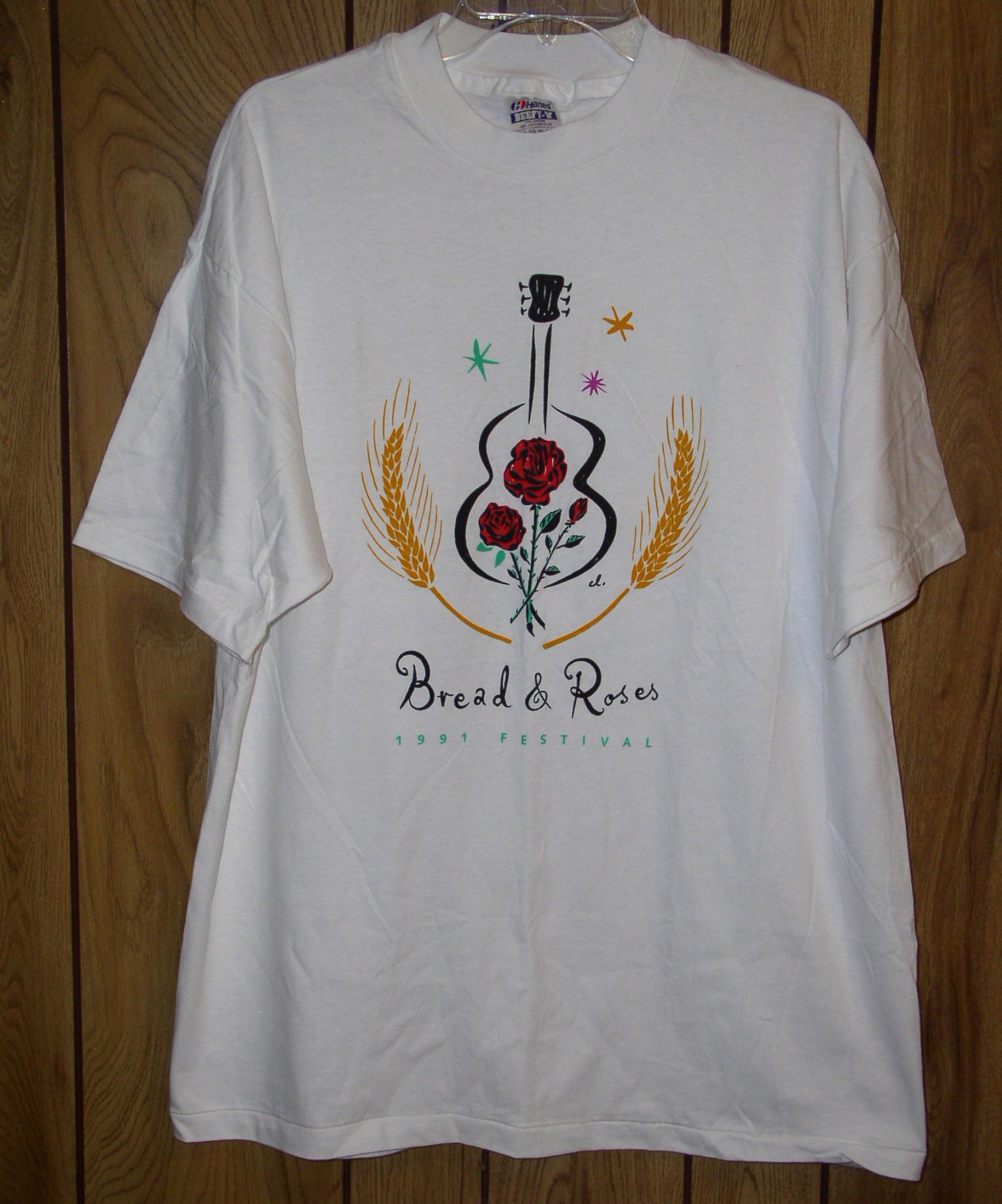 Bread & Roses Festival Concert T Shirt 1991 Single Stitched