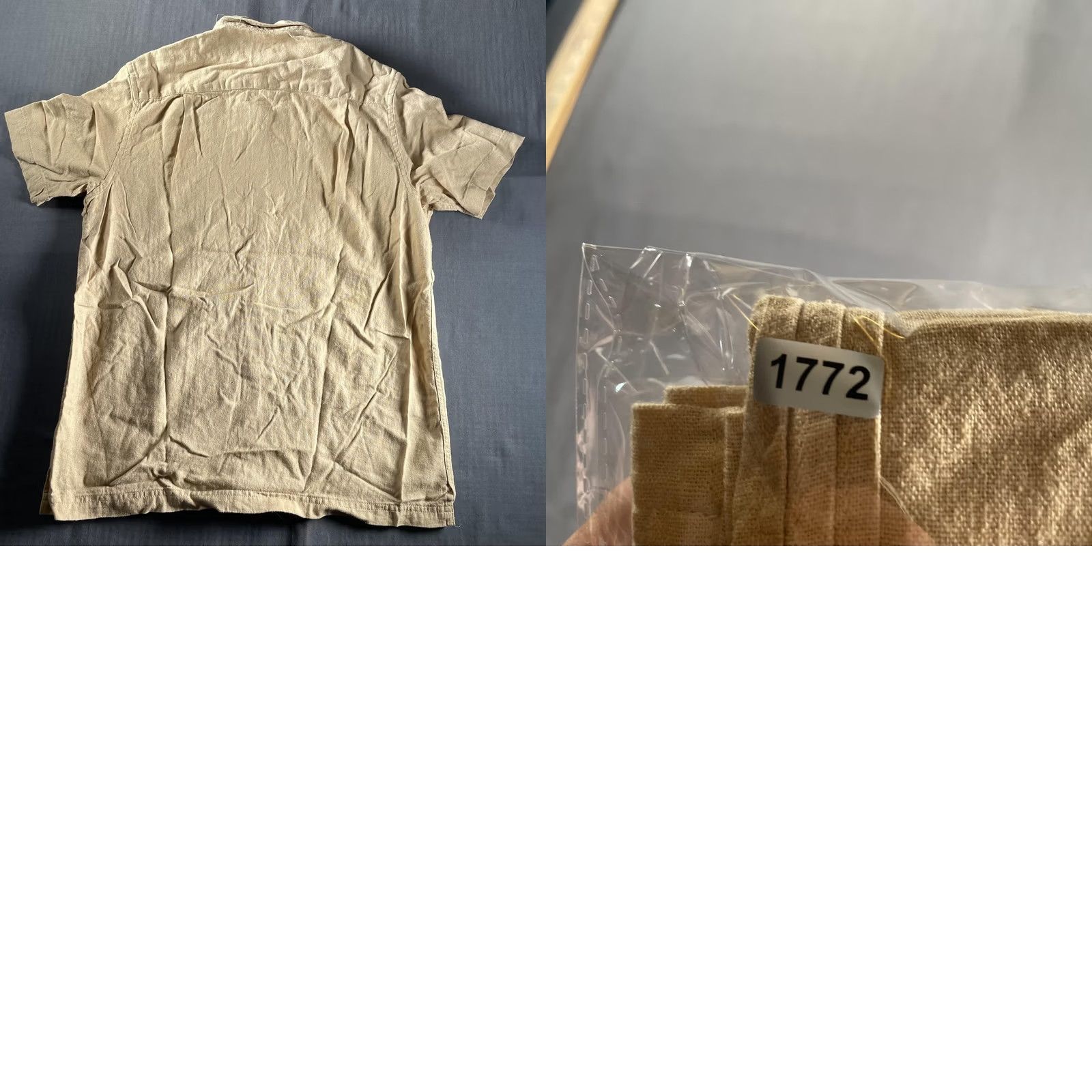 Scotch & Soda Scotch & Soda Shirt Mens Small Beige Linen Blend Short Sleeve Button Up Casual Size US S / EU 44-46 / 1 - 8 Thumbnail