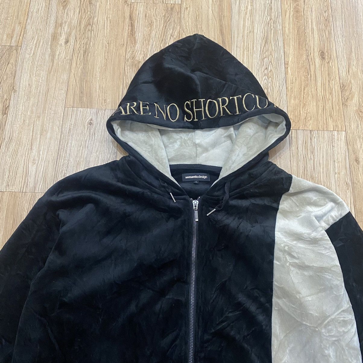 semanticdesign 2000s Semantic Design Velvet Zip Up Hoodie Size US L / EU 52-54 / 3 - 7 Thumbnail