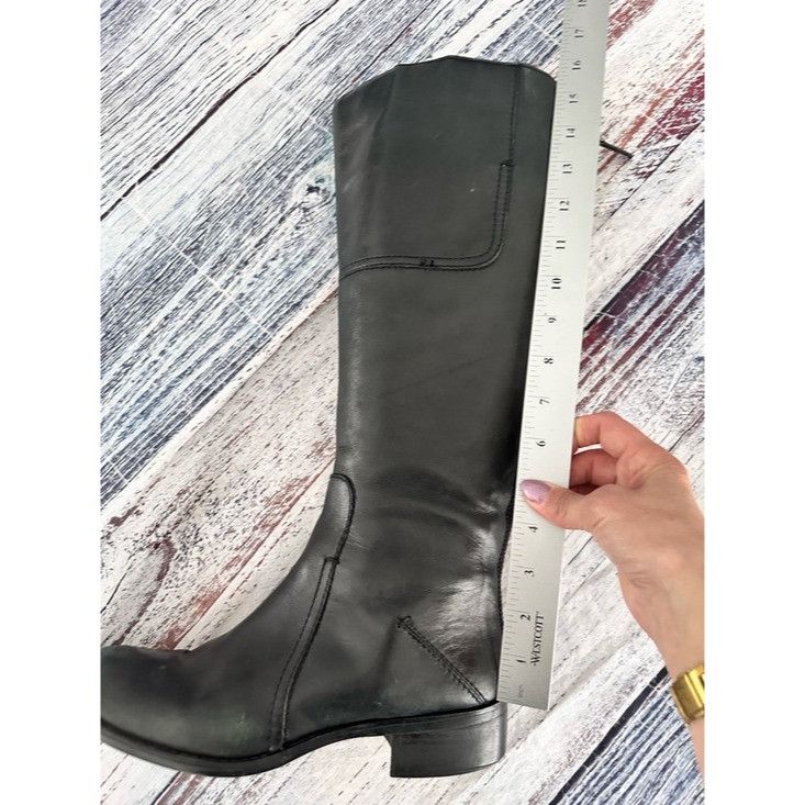 Franco Sarto Franco Sarto Black Knee High Leather Boots “Cristo” Wide Sha Size US 9.5 / IT 39.5 - 9 Thumbnail