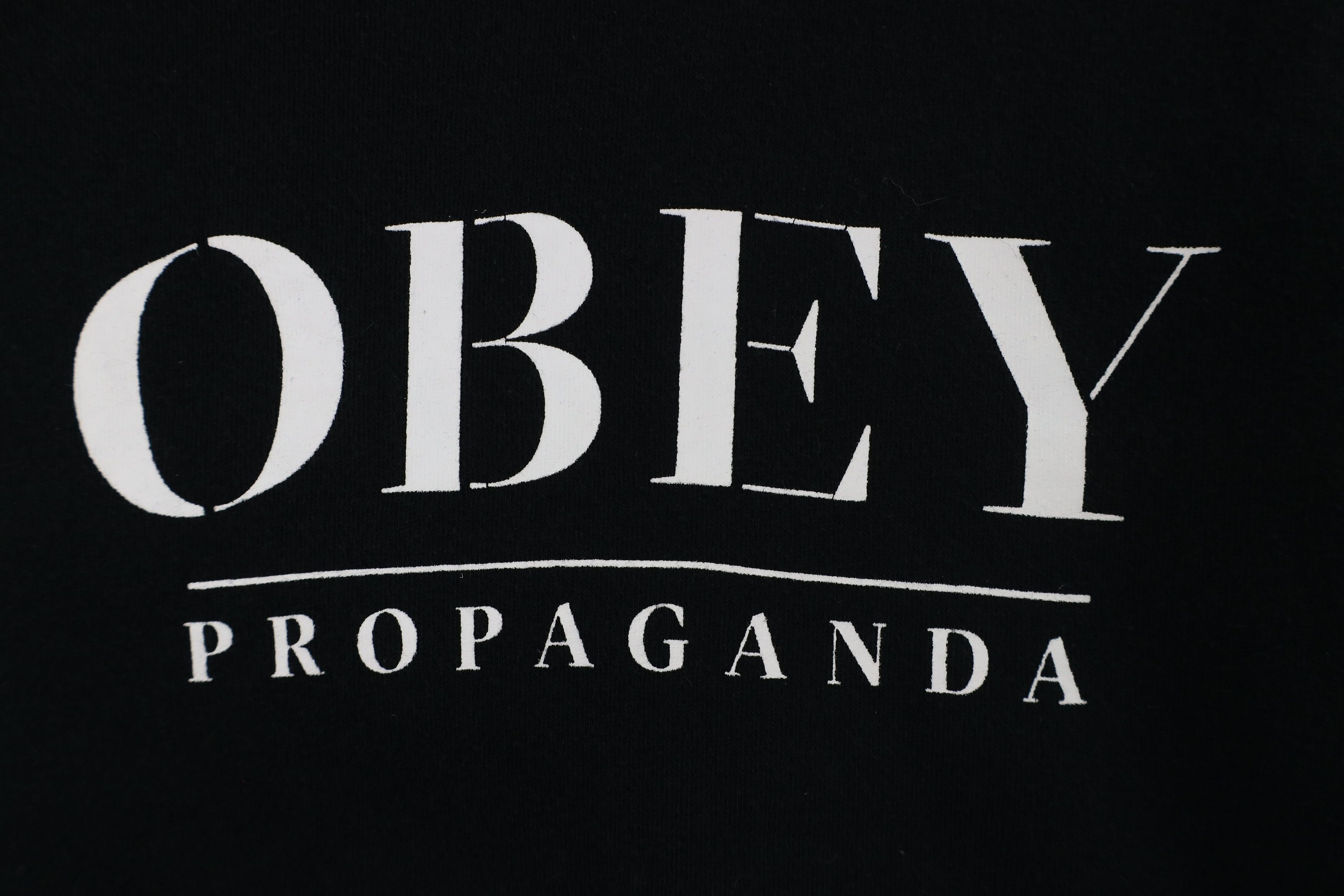 Obey × Vintage Vintage Obey Propaganda Spell Out Flower Hoodie Sweatshirt Size M / US 6-8 / IT 42-44 - 4 Thumbnail