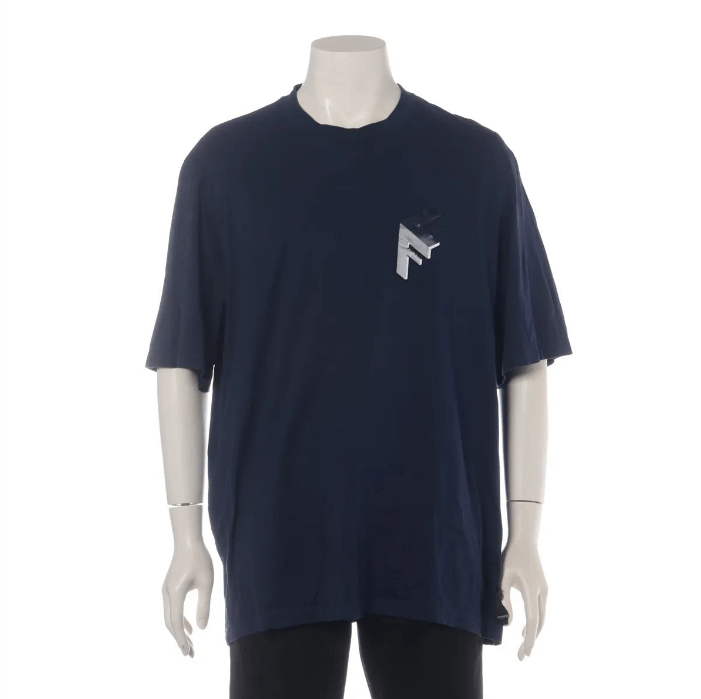 Fendi Cotton T-shirt Navy Blue Size US XL / EU 56 / 4 - 1 Thumbnail