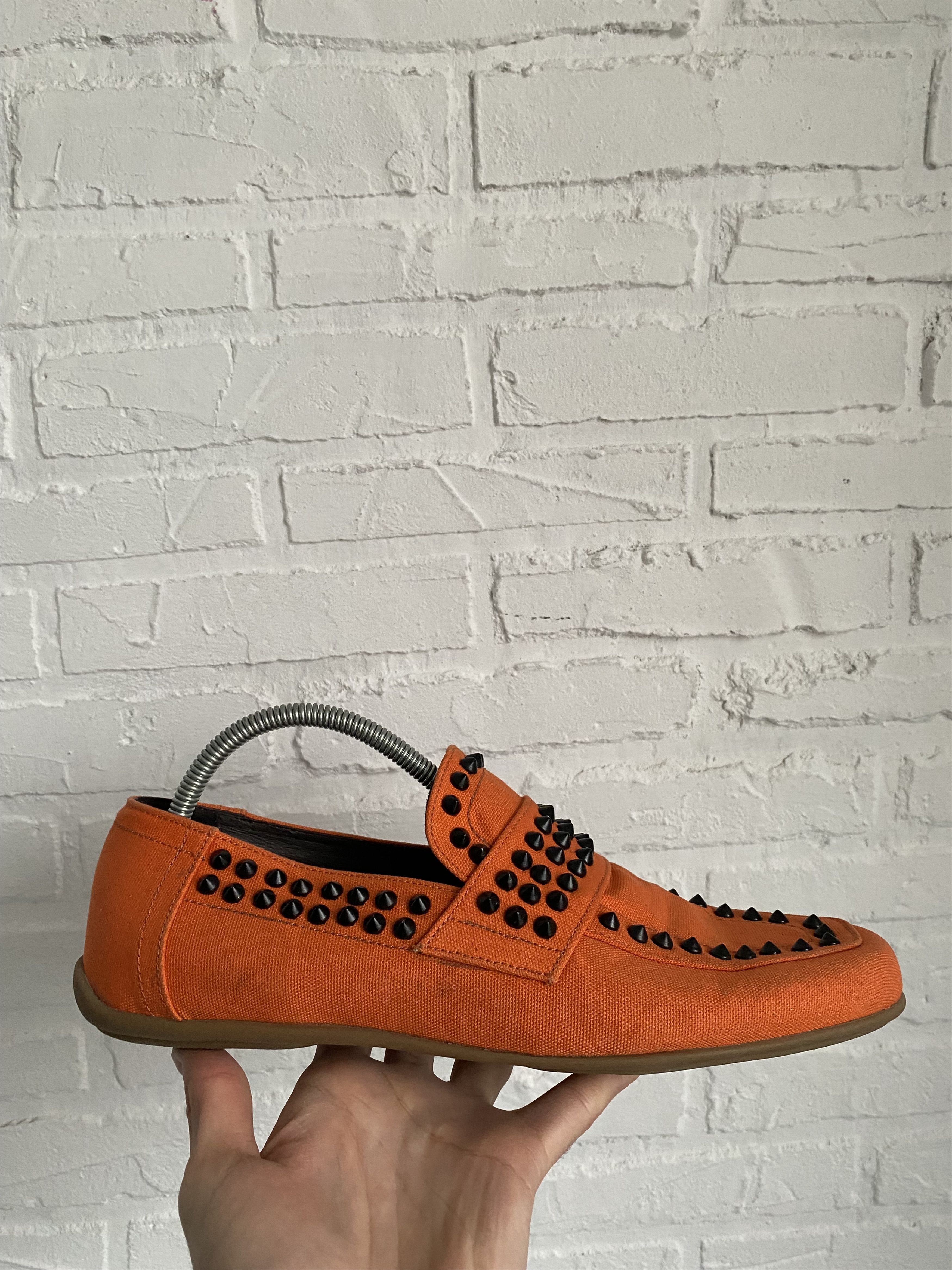 John Galliano John Galliano spikes orange slippers moccasins Size US 8.5 / EU 41-42 - 7 Thumbnail