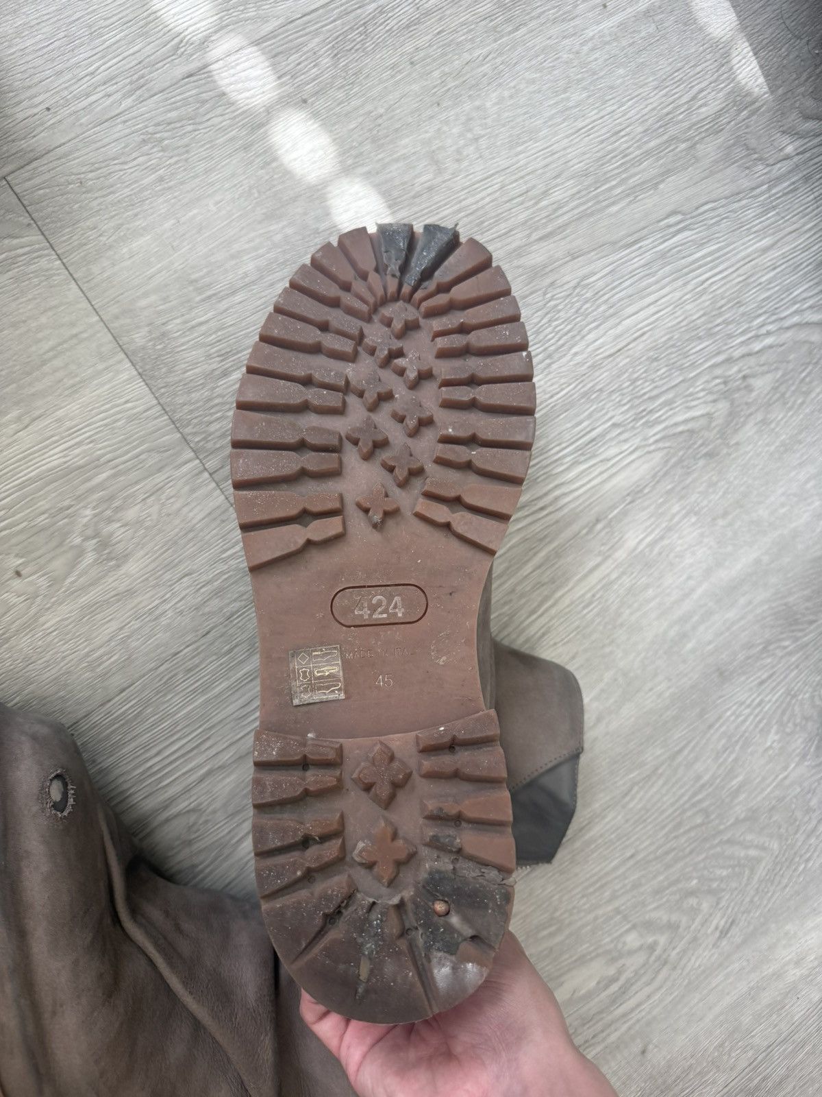 424 424 marathon boot dusty nude Size US 11 / EU 44 - 6 Thumbnail