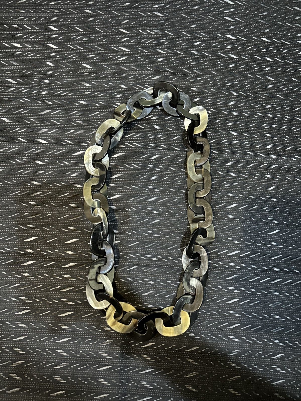 Vintage Real Buffalo Horn Chunky Necklace Size ONE SIZE - 2 Thumbnail