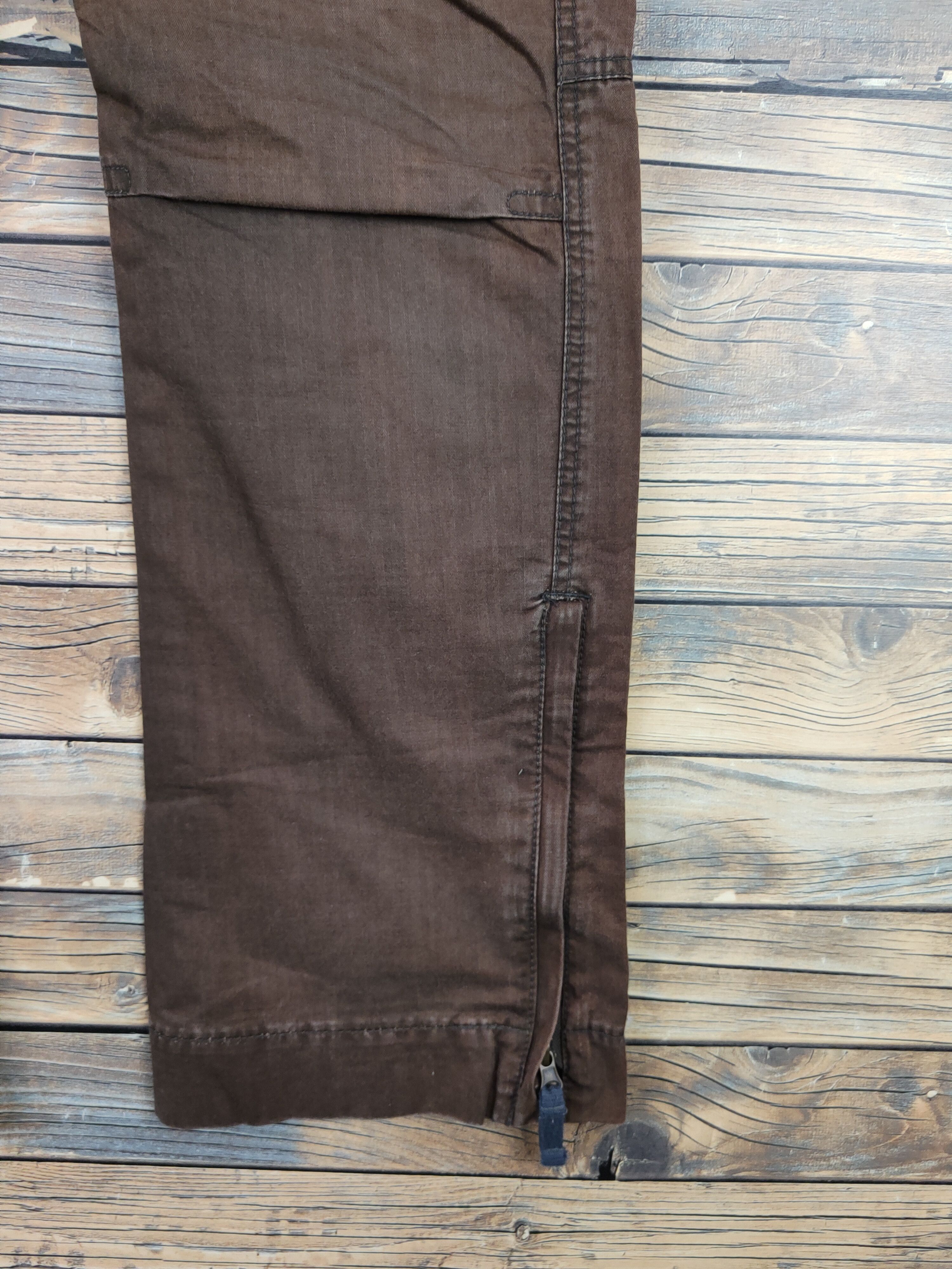 Japanese Brand L-07B52X Japan Dark Brown Multipocket Cargo Pants #W1011 Size US 31 - 7 Thumbnail