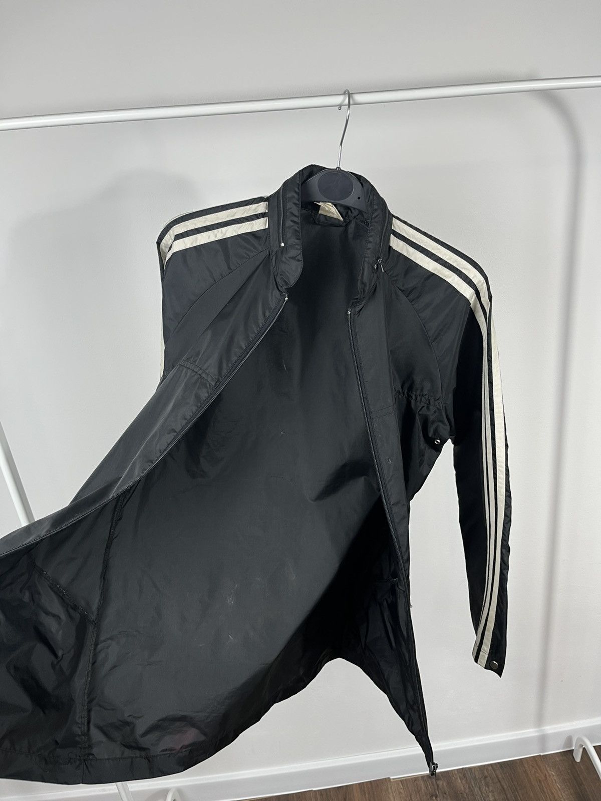 Adidas Vintage Adidas Trefoil Jacket XS Black Made in Philippines Size US XS / EU 42 / 0 - 7 Thumbnail