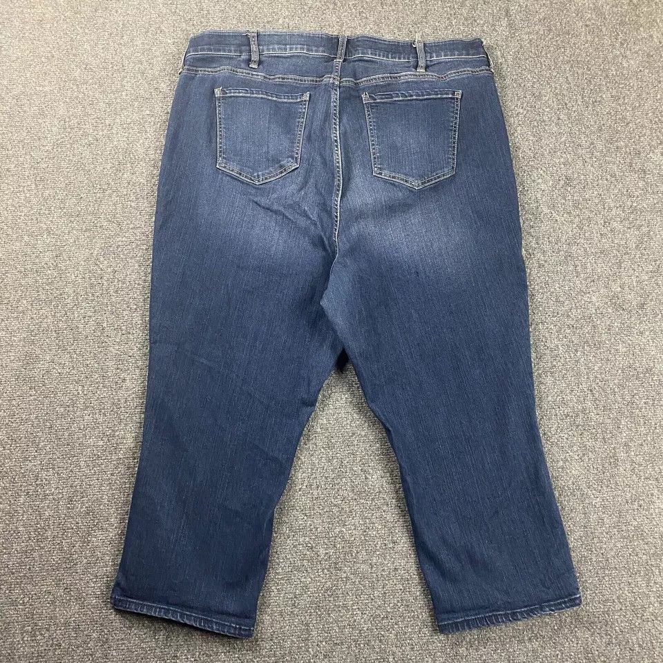 Torrid Torrid Jeans Womens 24 Premium Sky High Skinny Elastic Waist Size 40" / US 18 - 5 Thumbnail