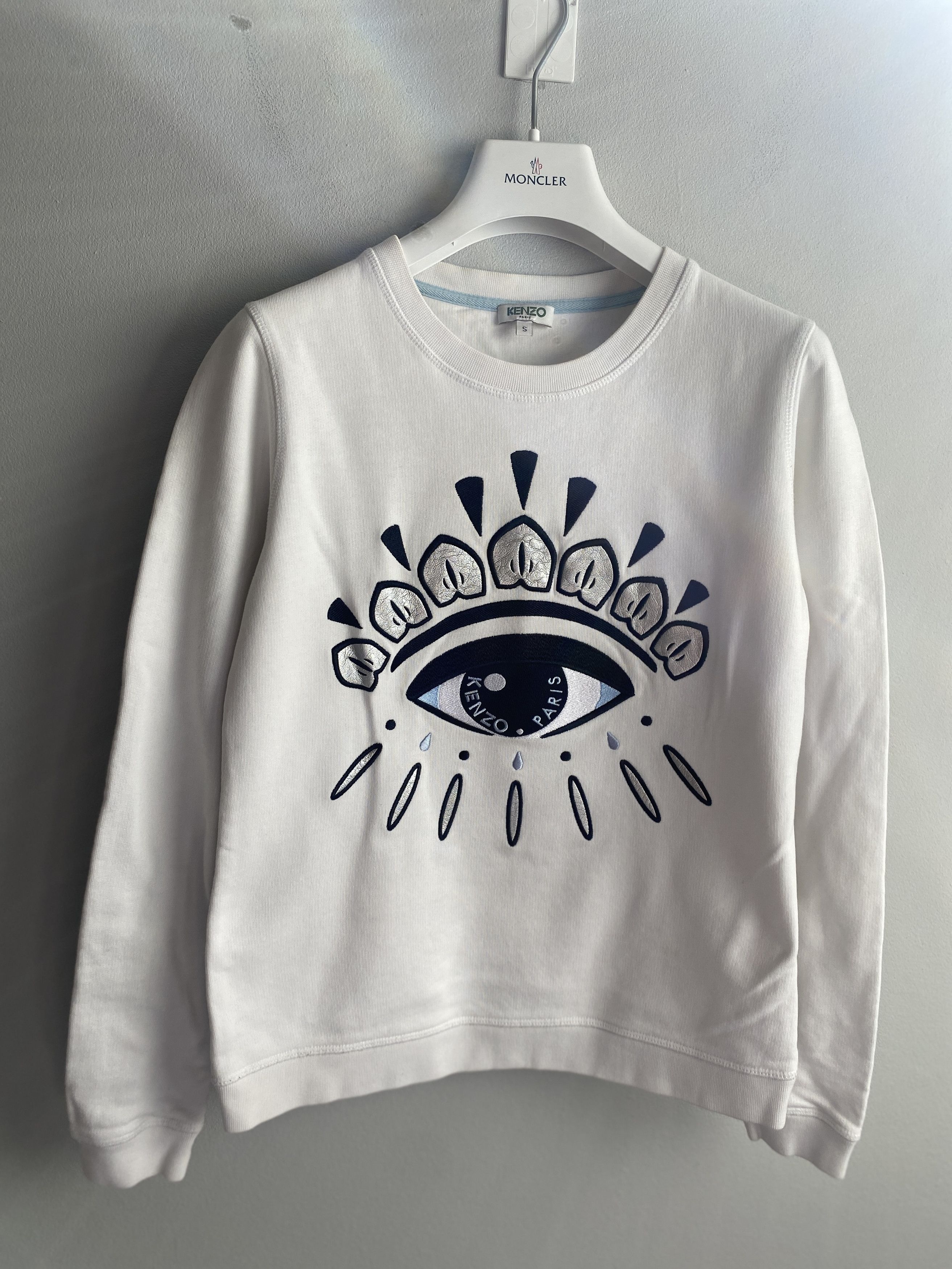 Kenzo Kenzo eye embroidery sweatshirt crewneck Size S / US 4 / IT 40 - 1 Thumbnail