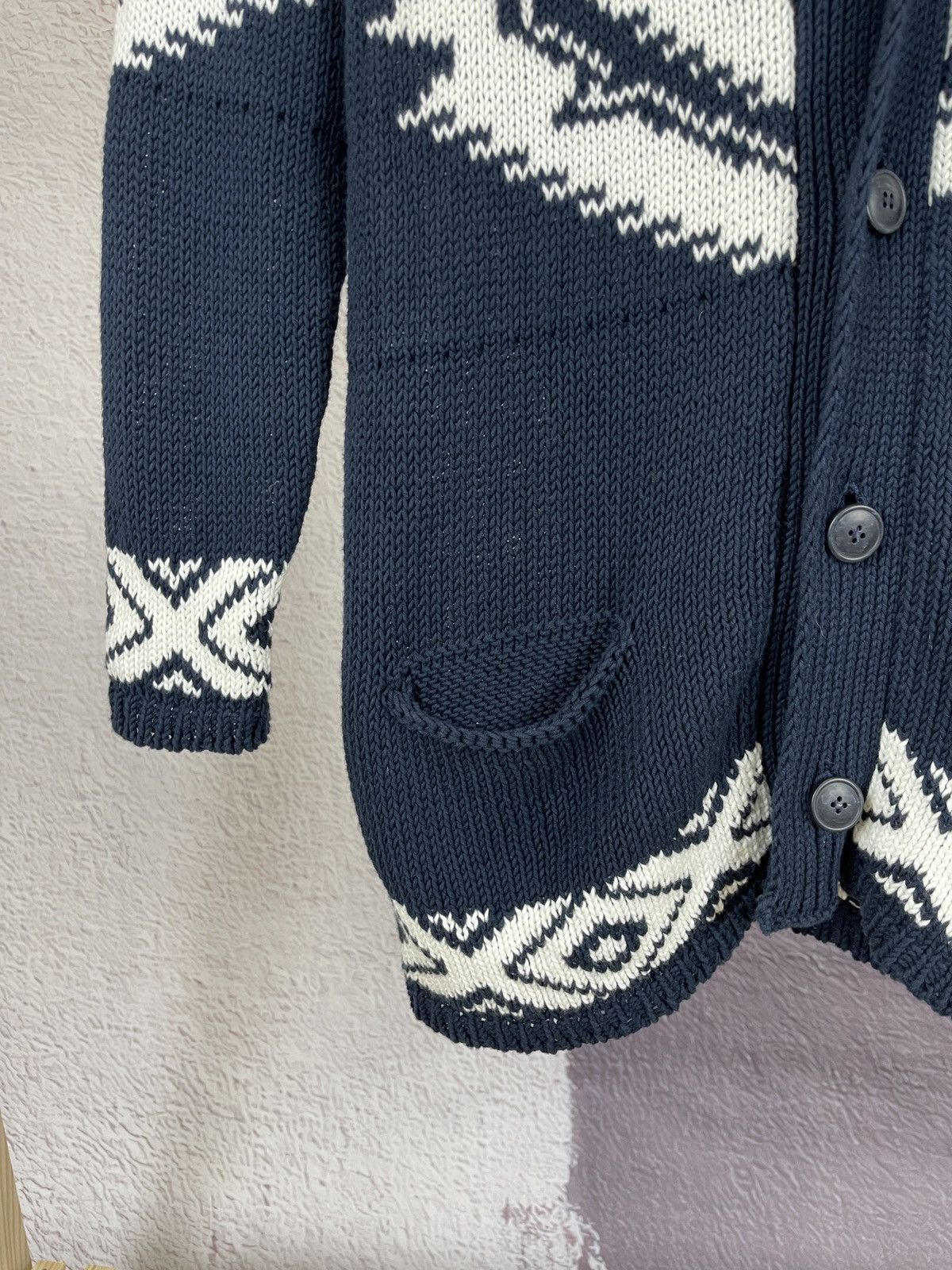 Altea Altea for Care of Carl Aztec pattern knitted cardigan Size US S / EU 44-46 / 1 - 8 Thumbnail