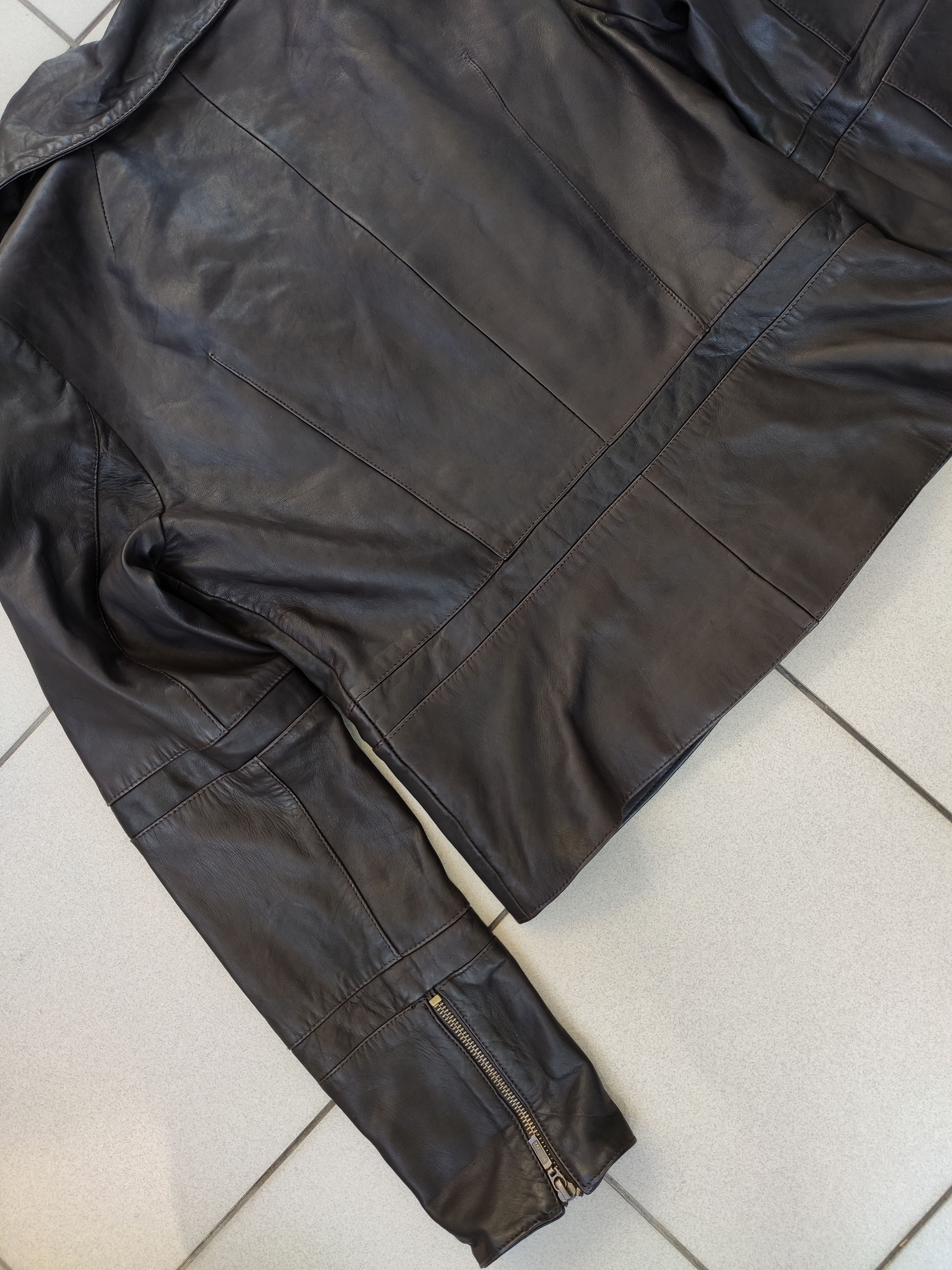 Vintage Vintage leather biker jacket women black y2k archive Size L / US 10 / IT 46 - 10 Thumbnail