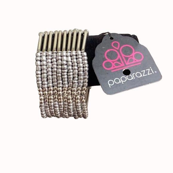 Other Paparazzi Black/silver stretch & Bangle bracelet- NWT SKU 40 Size ONE SIZE - 3 Thumbnail